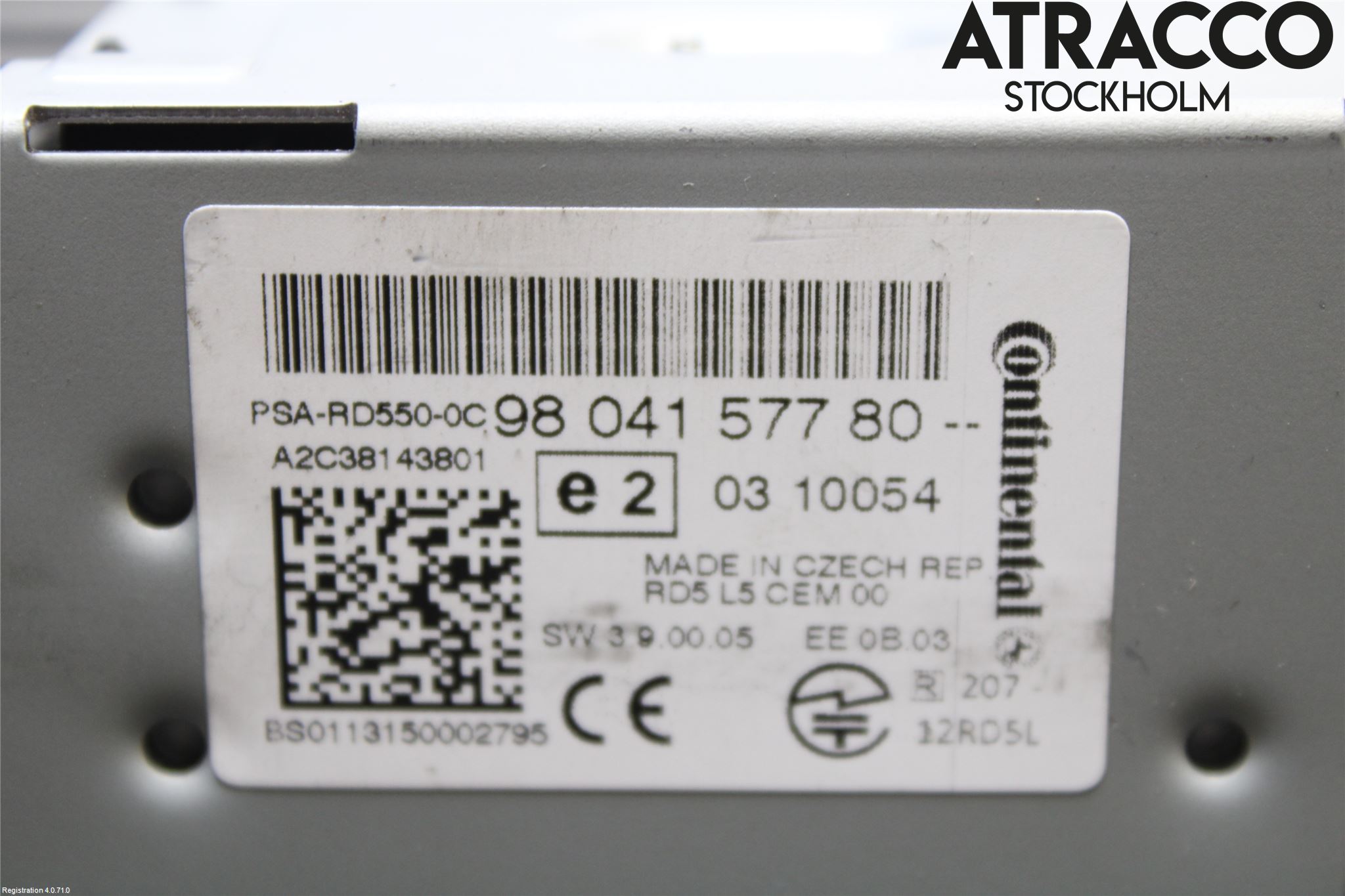 Citroen DS5 Cd Radio - Multimediapanel