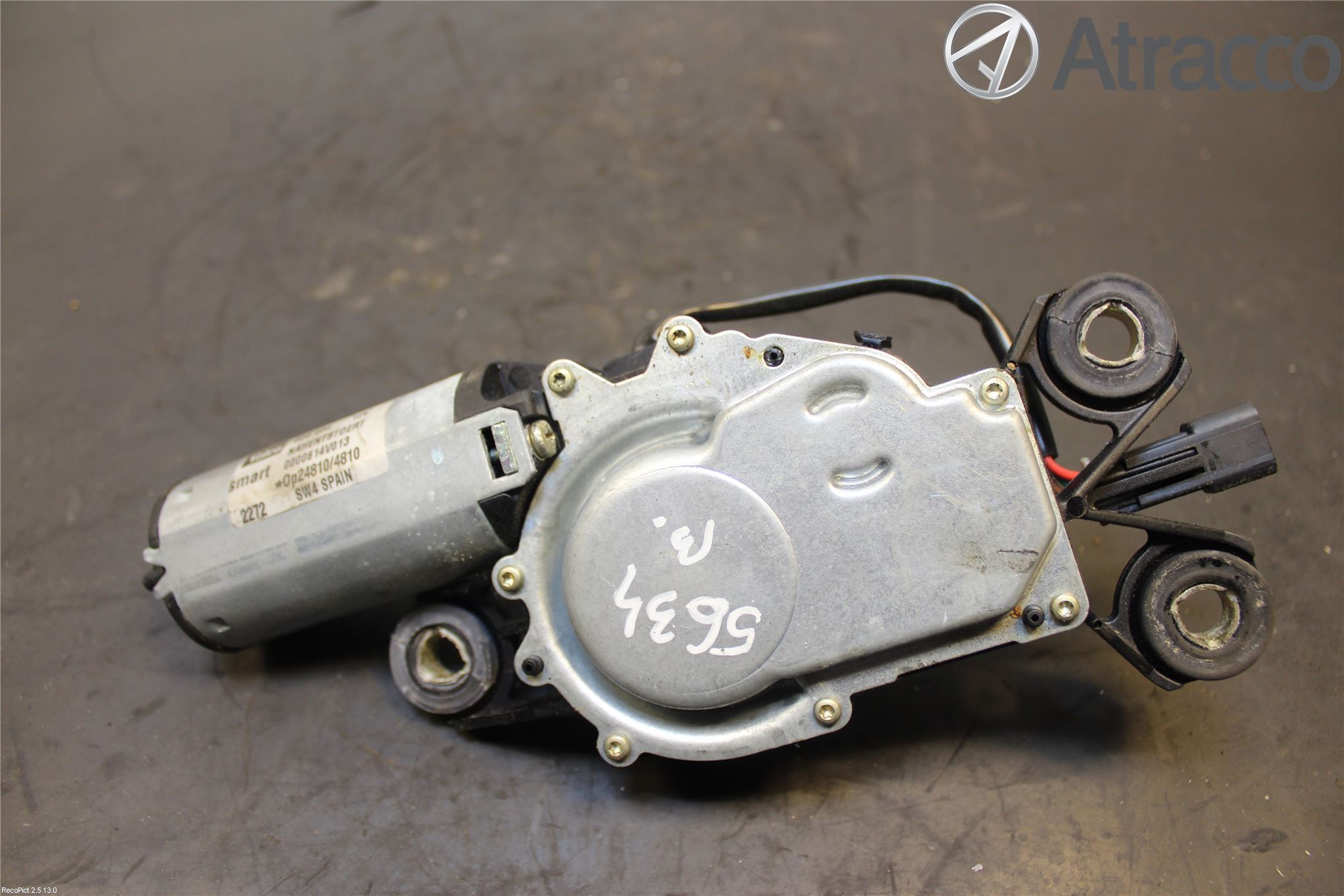 Smart FORTWO I 99-07 Torkarmotor Baklucka