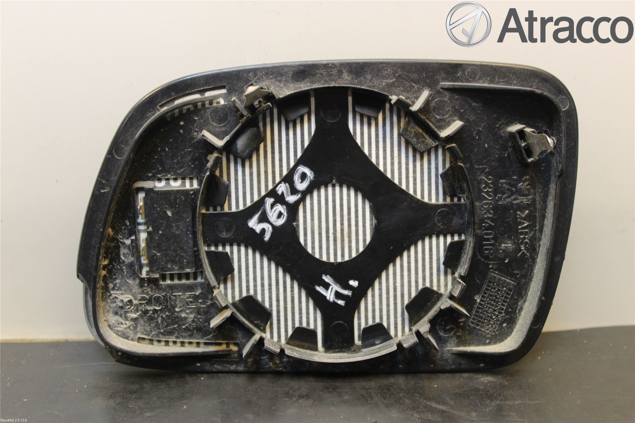 Peugeot 407 Spegelglas Hö