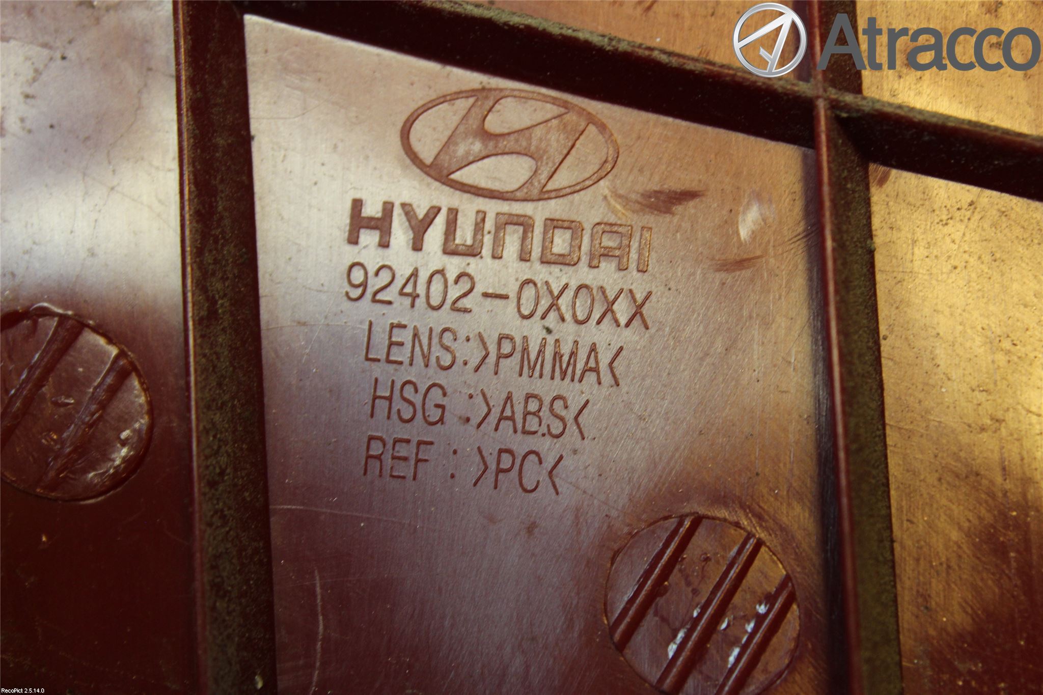 Hyundai i10 PA 08-13 Bakljus Höger