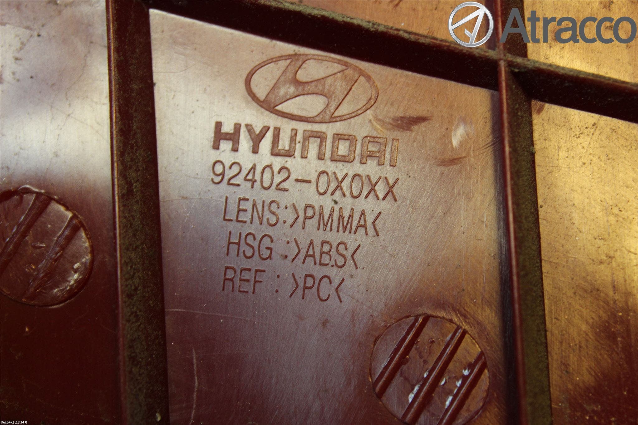 Hyundai i10 PA 08-13 Bakljus Höger