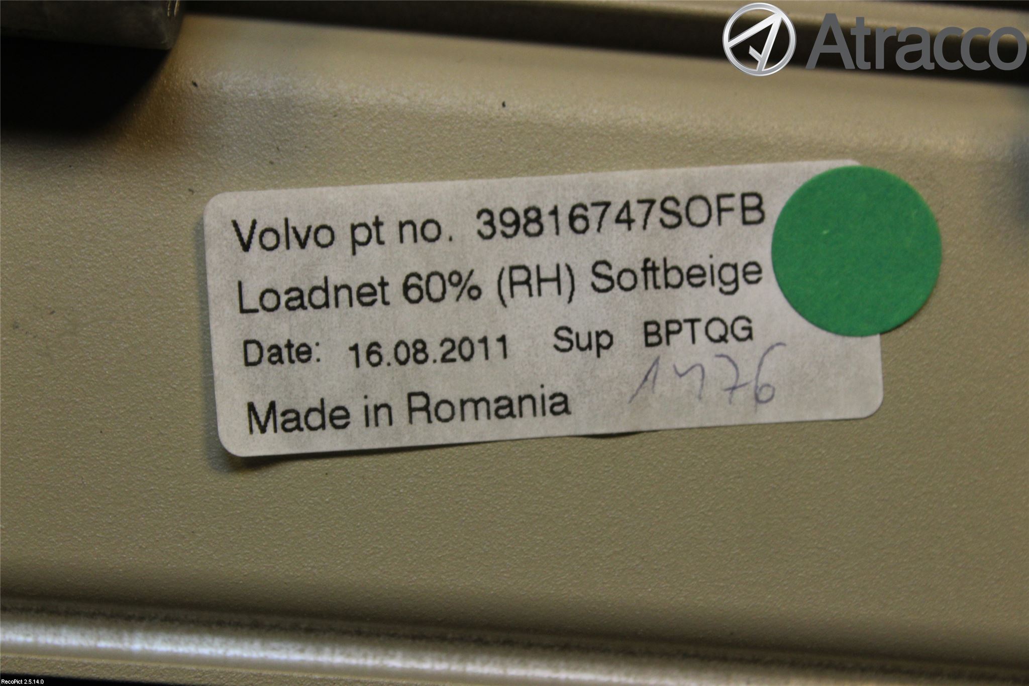 Volvo V60 11-13 Lastnät