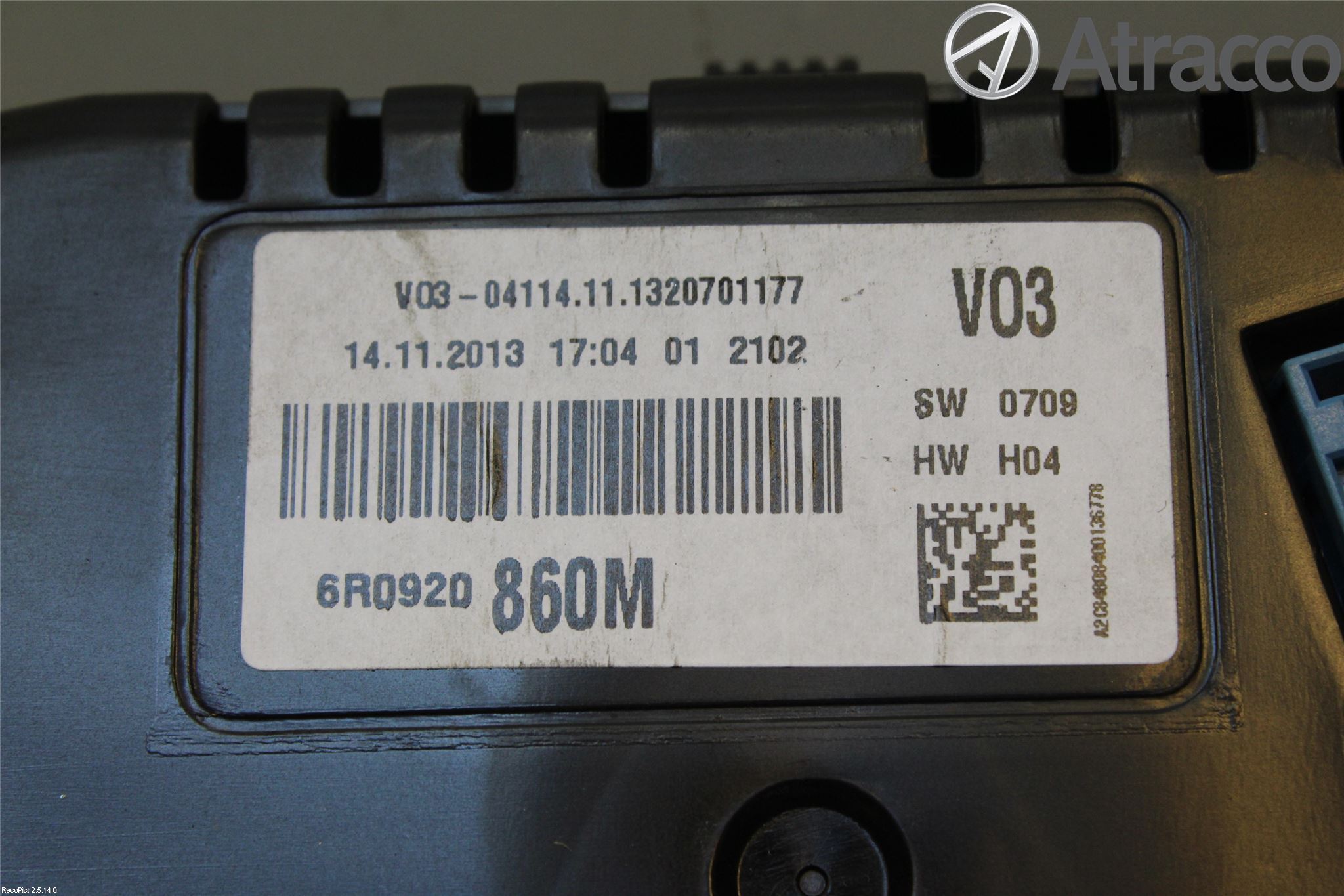Volkswagen VW POLO 10-17 Instrument Komb