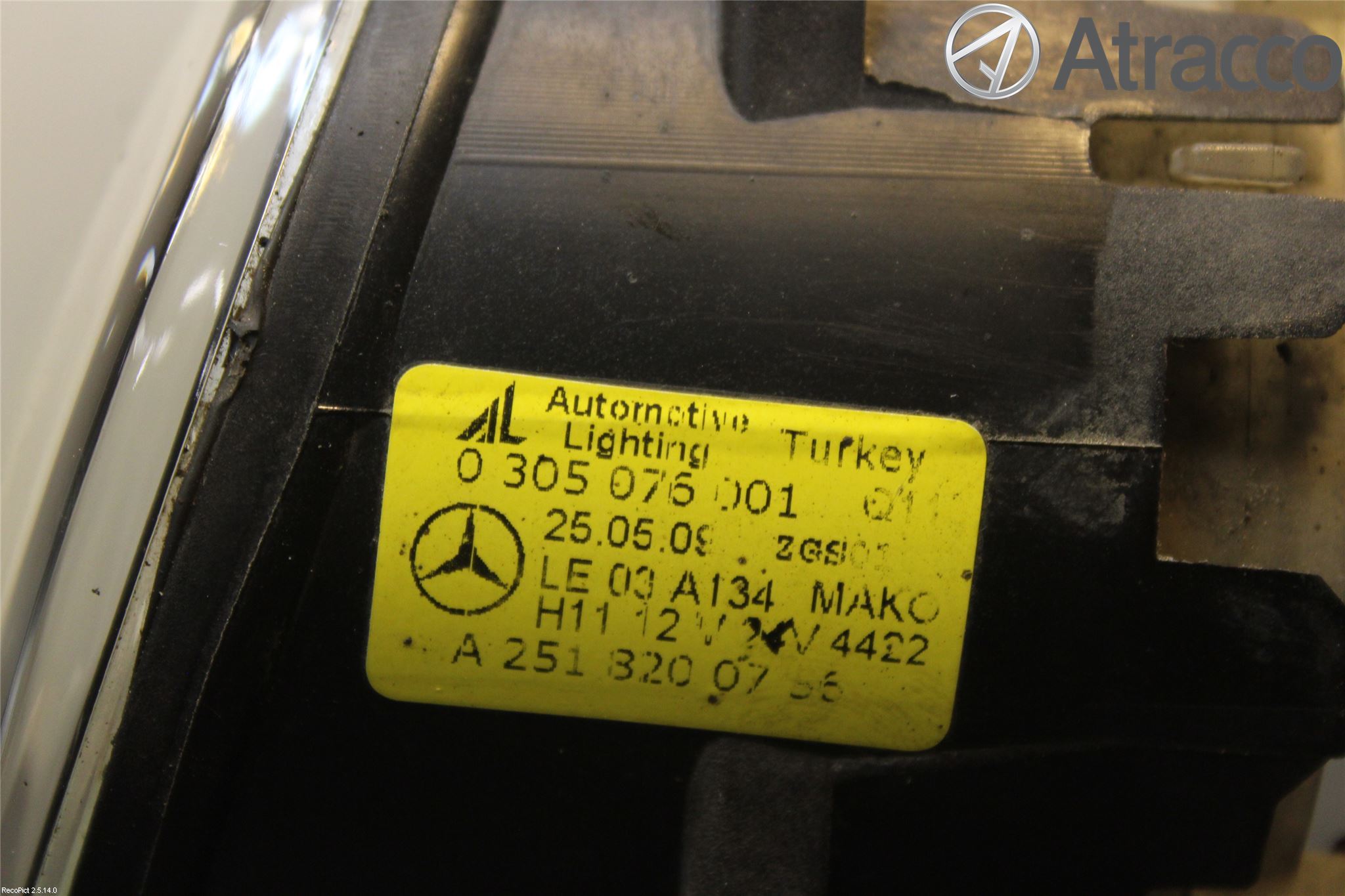 Mercedes-Benz MB C-KLASS (W204) 07-15 Dimljus-Varselljus Fram