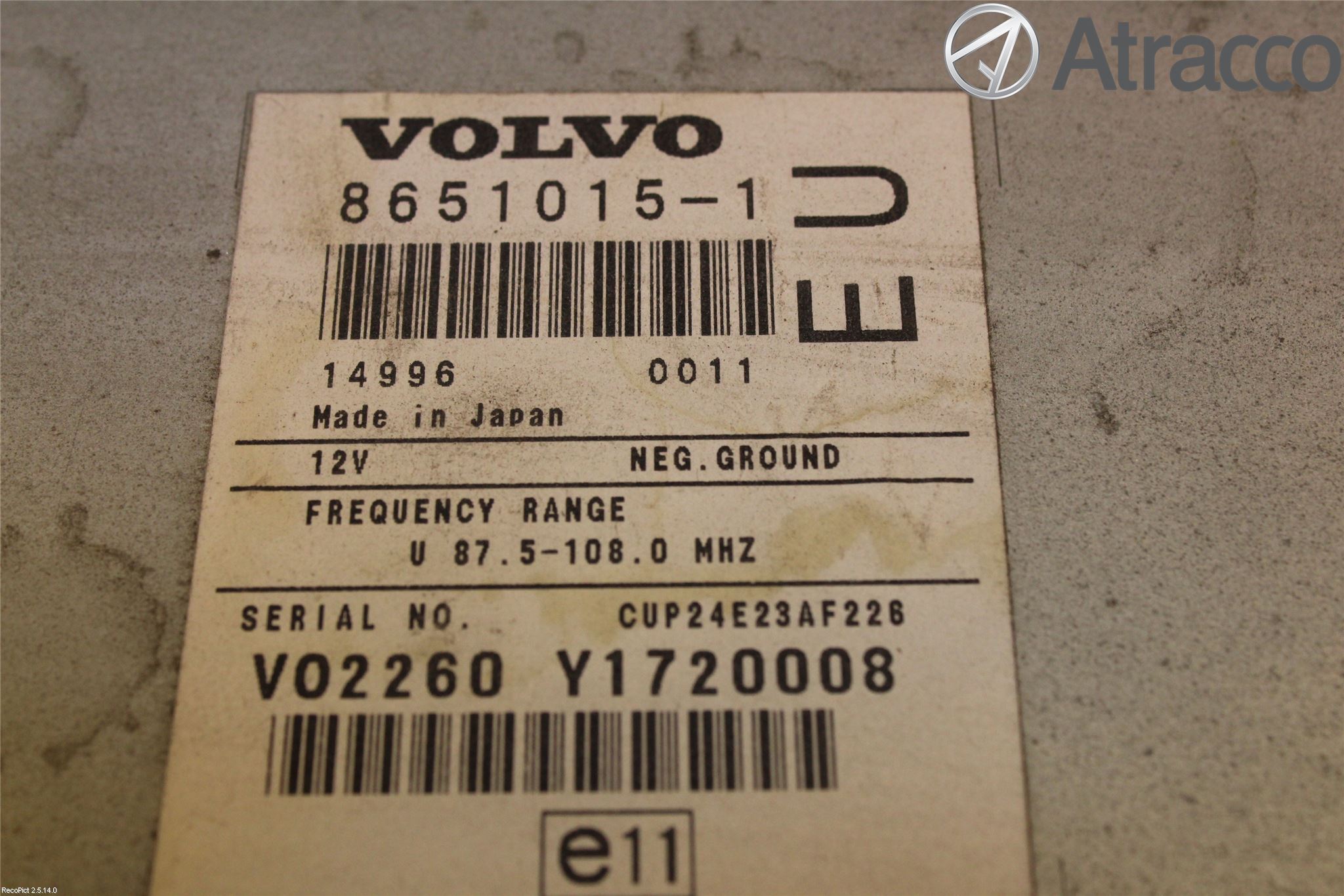 Volvo S80 99-03 Gps Navigator