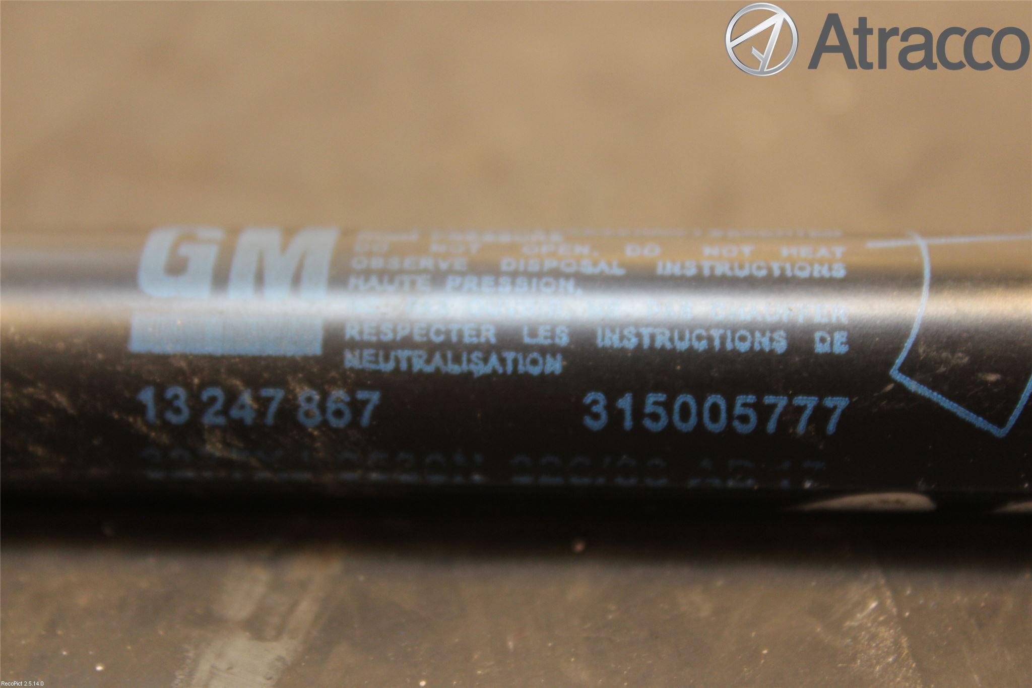 Opel VECTRA C 06-08 Gasfjäder Baklucka