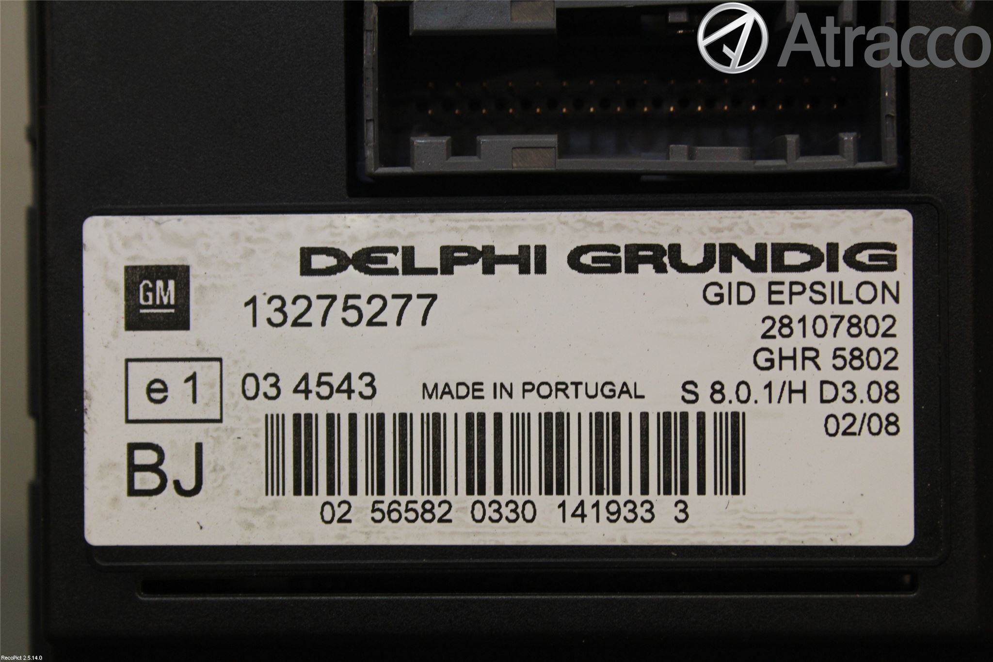 Opel VECTRA C 06-08 Färddator