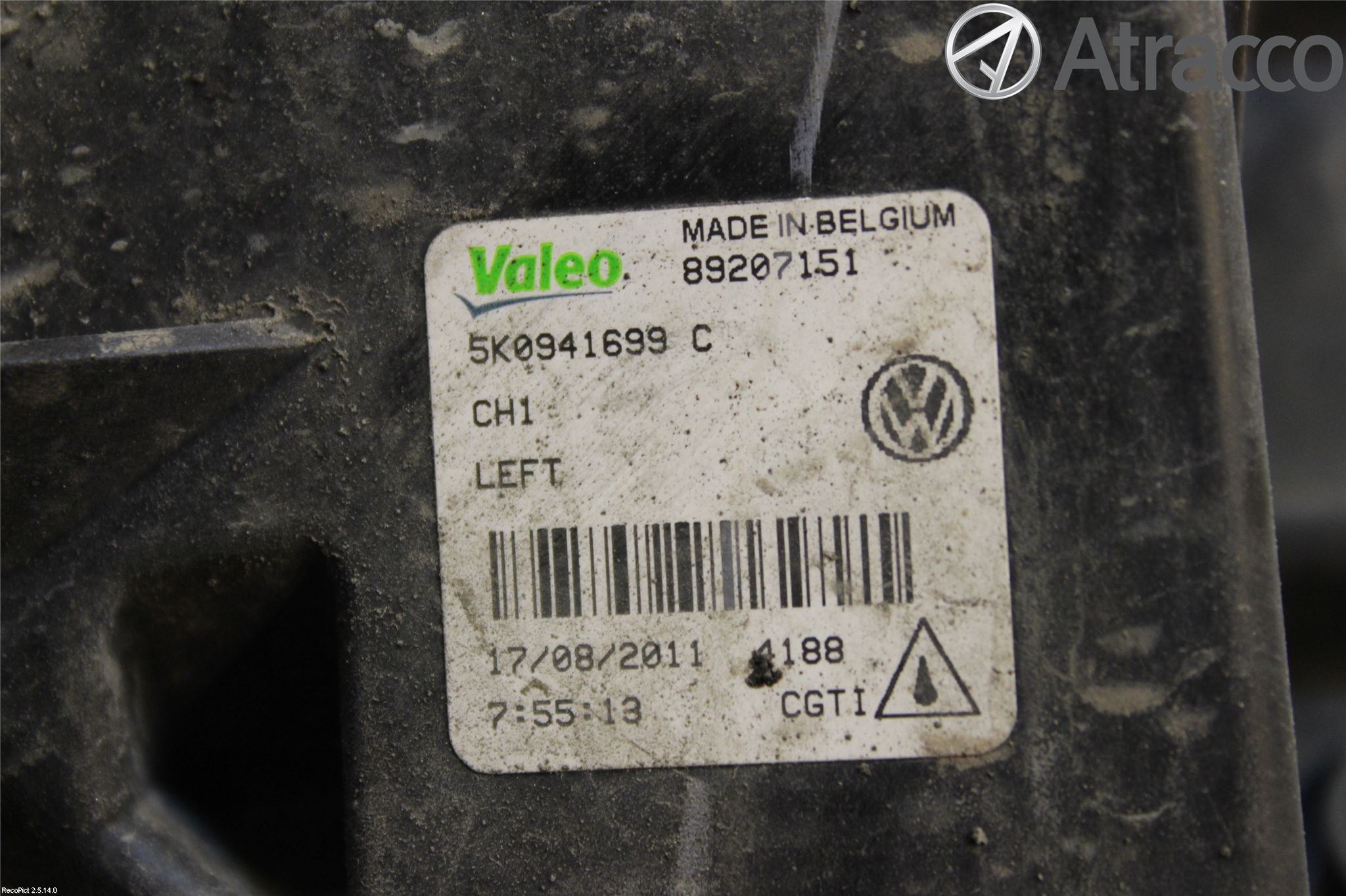 Volkswagen VW GOLF VI 09-13 Dimljus-Varselljus Fram