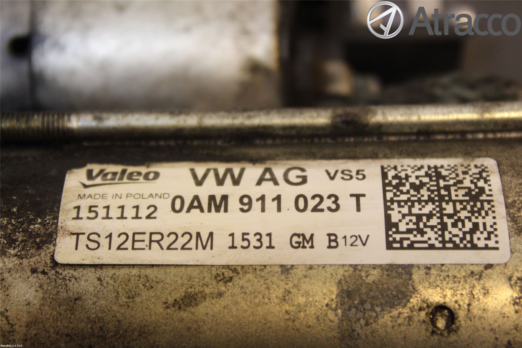 Volkswagen VW TOURAN 10-15 Startmotor