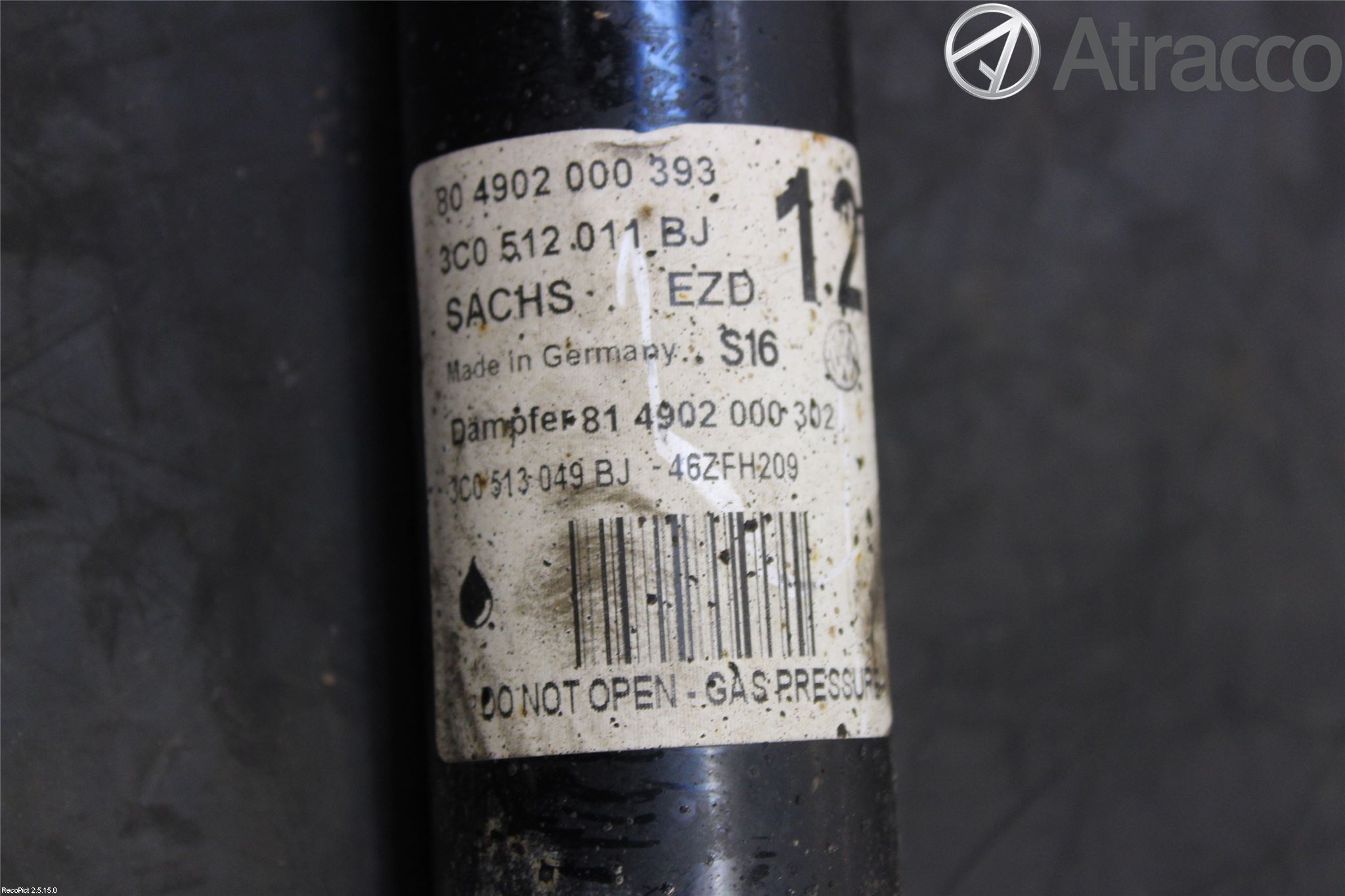 Volkswagen VW PASSAT 11-14 Stötdämpare Bak
