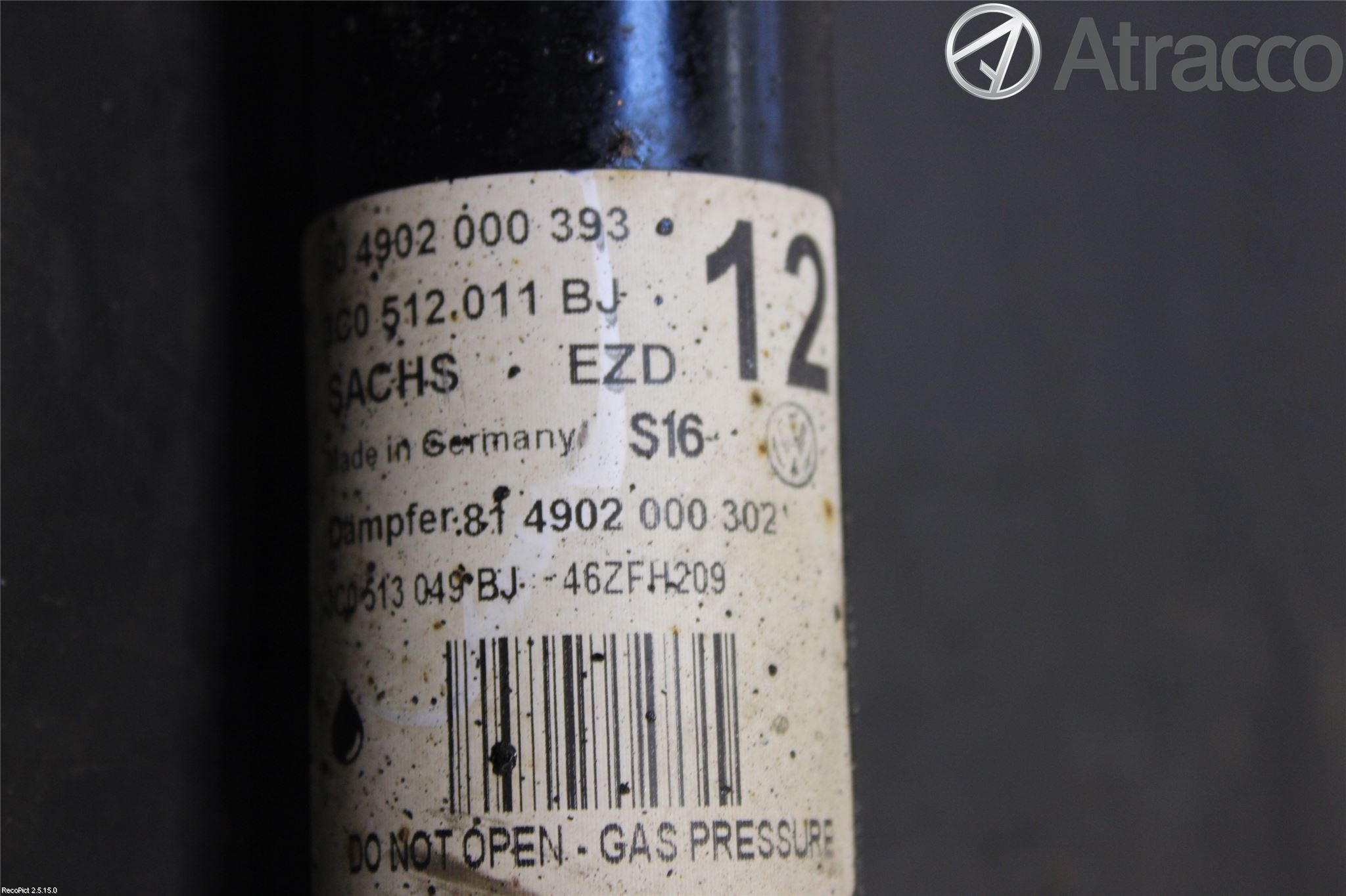 Volkswagen VW PASSAT 11-14 Stötdämpare Bak