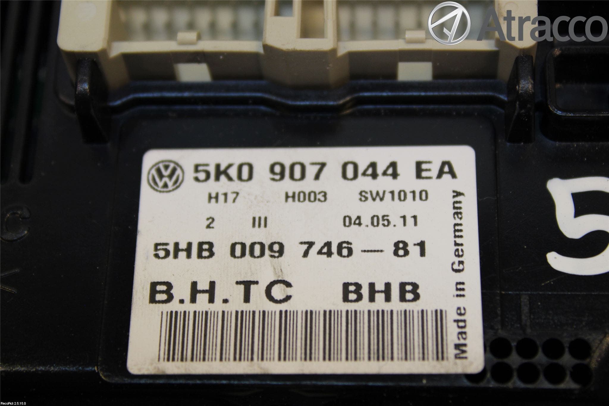 Volkswagen VW PASSAT 11-14 Ac Styrenhet Ac Manöveren