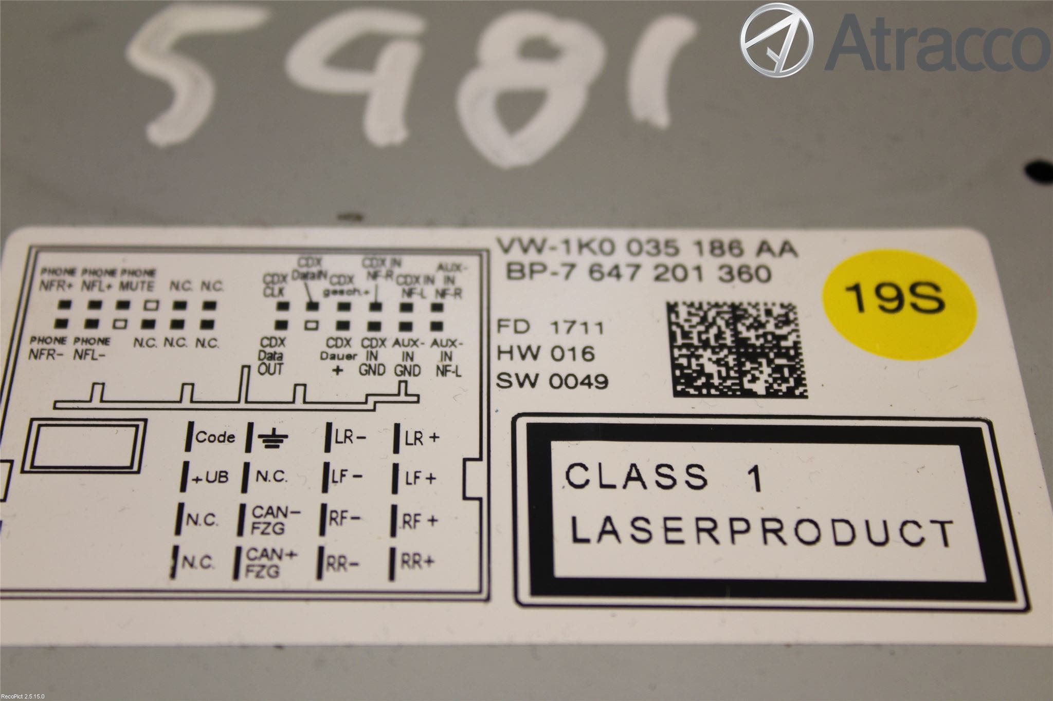 Volkswagen VW PASSAT 11-14 Cd Radio - Multimediapanel