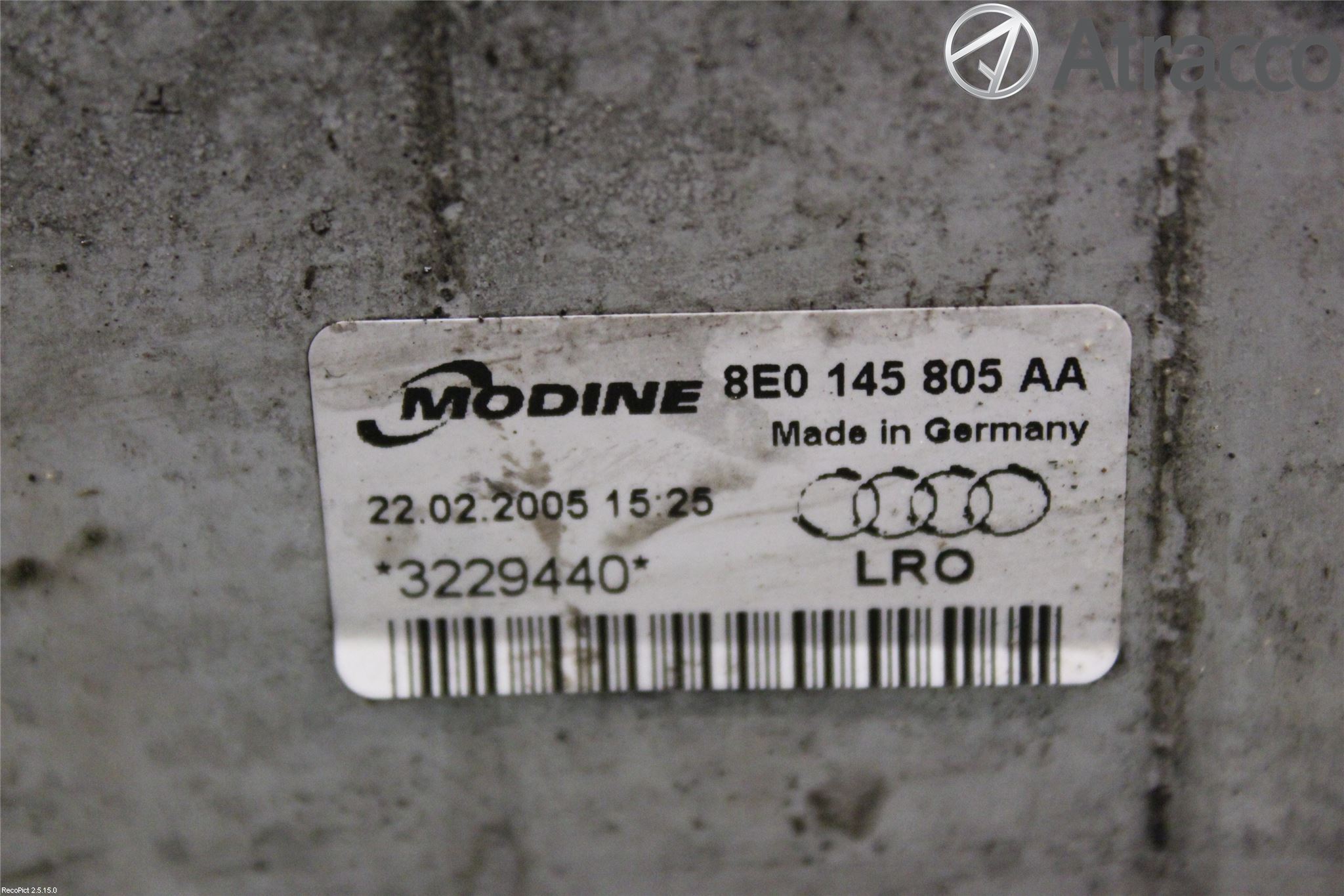 Audi A4/S4 05-07 Laddluft-Intercooler Kyl