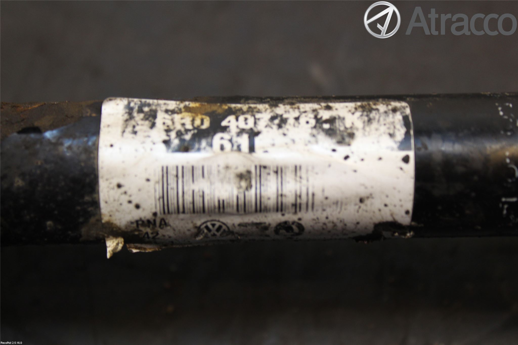 Volkswagen VW POLO 10-17 Drivaxel Fram Vänster