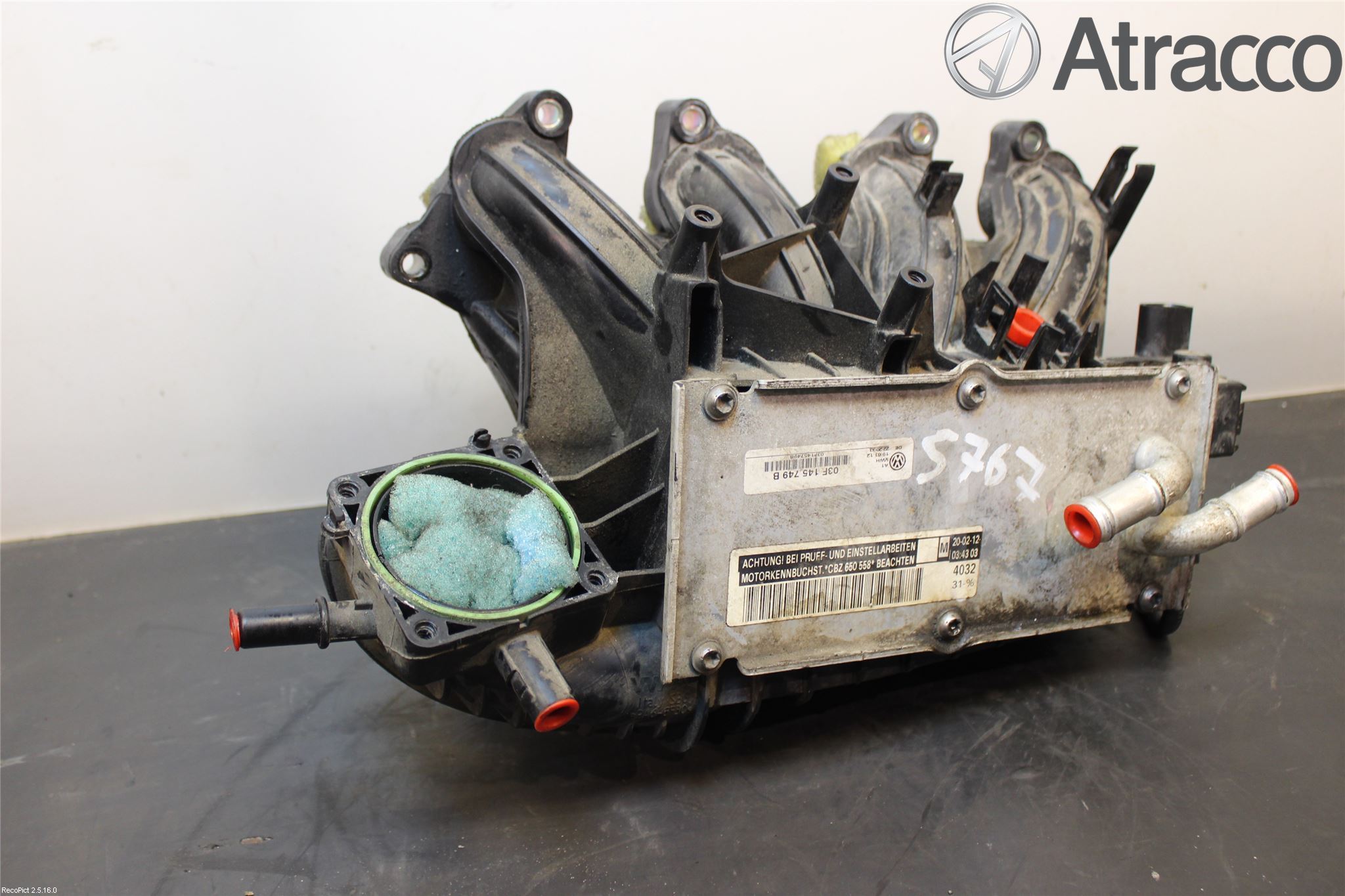 Volkswagen VW POLO 10-17 Grenrör Insug