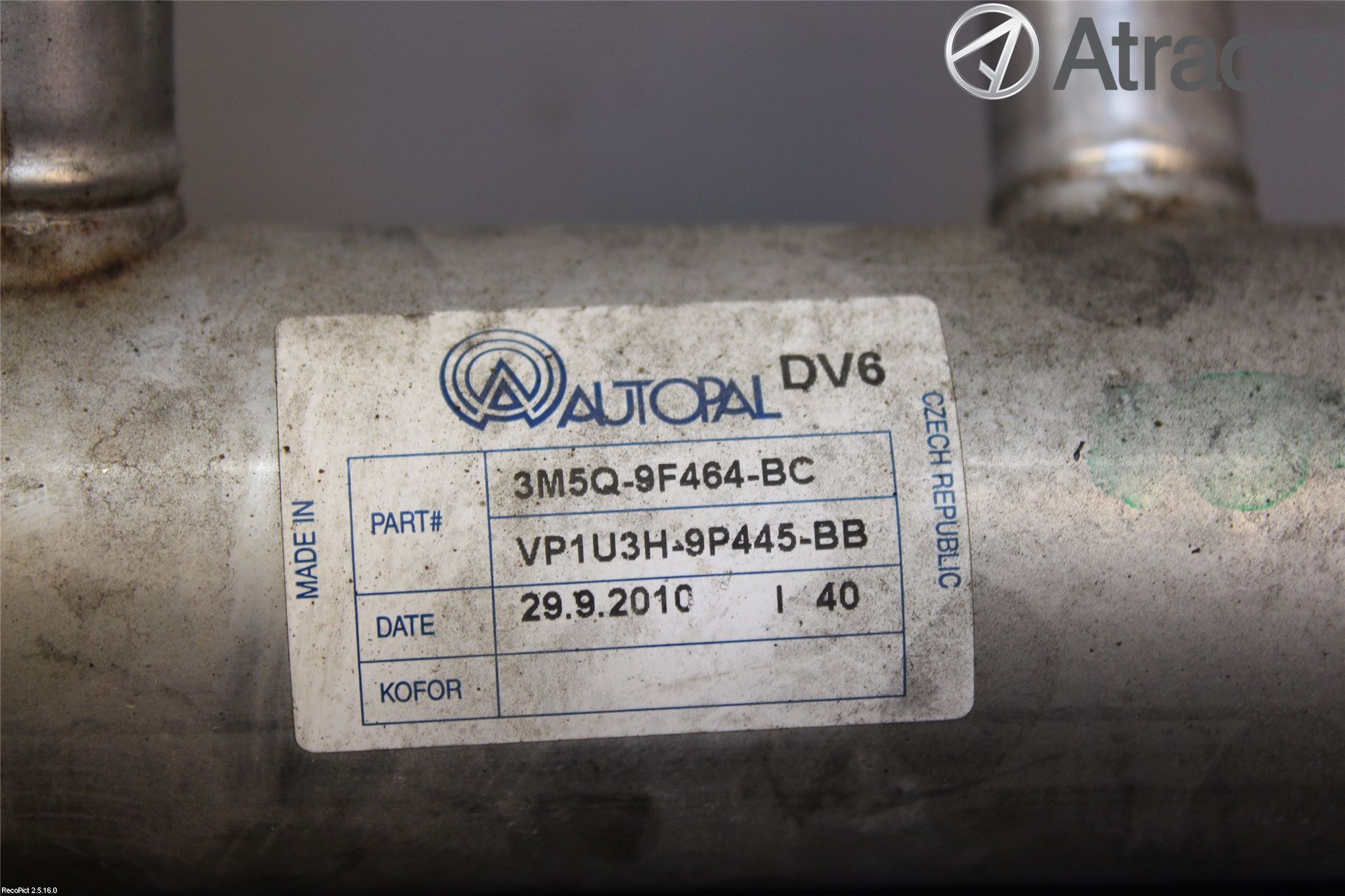 Volvo V70 08-13 Avgaskylare