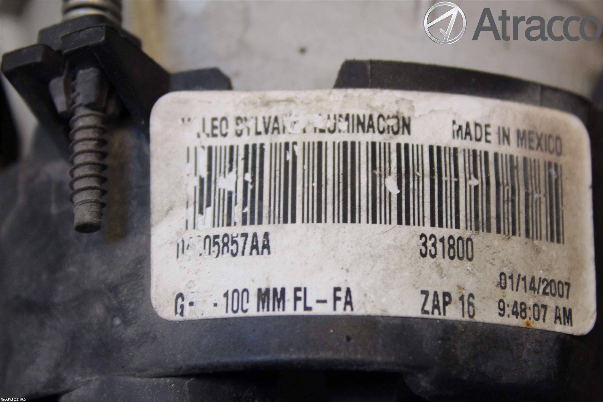 Dodge CALIBER Dimljus-Varselljus Fram