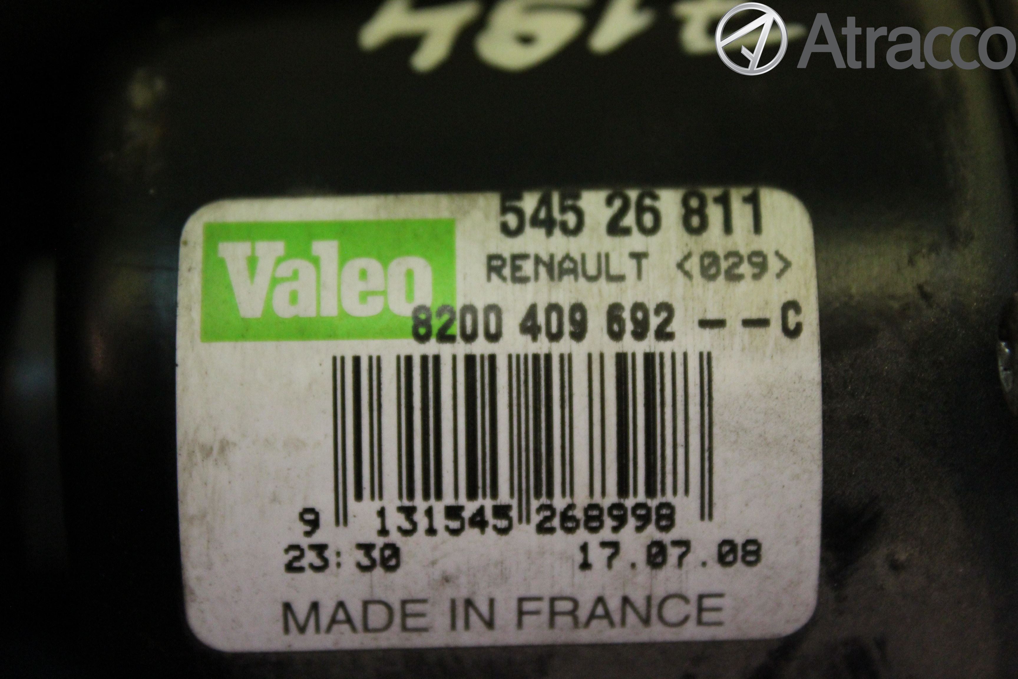 Renault KANGOO II 08-14 Torkarmotor Vindruta