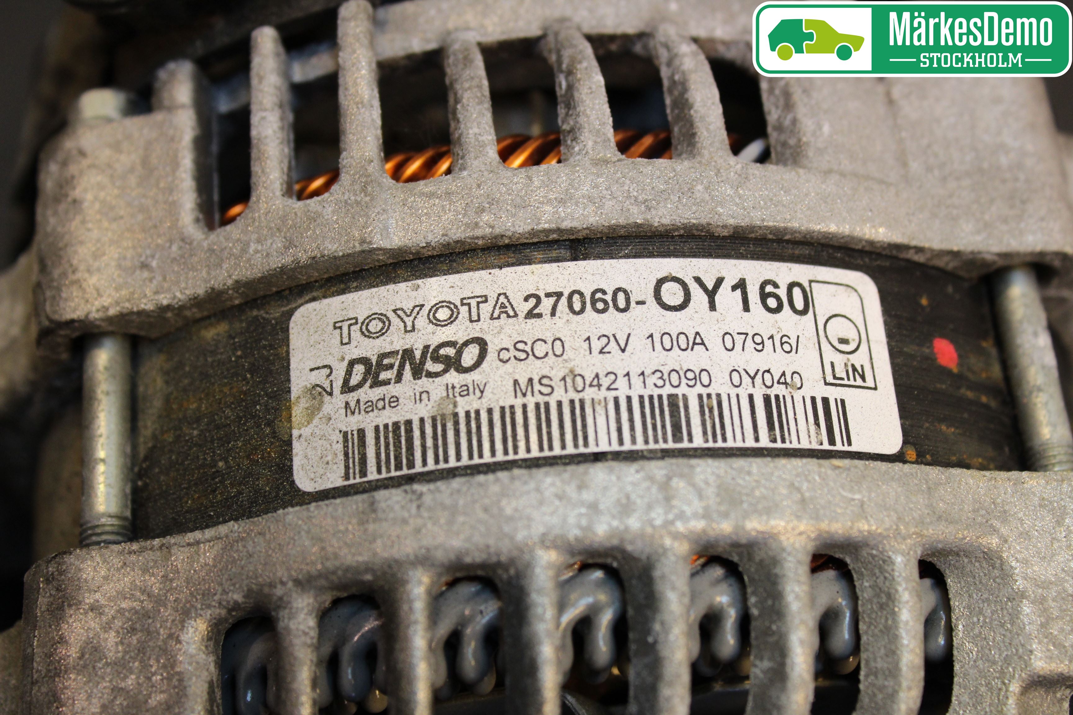 Toyota YARIS XP130 12-14 Generator