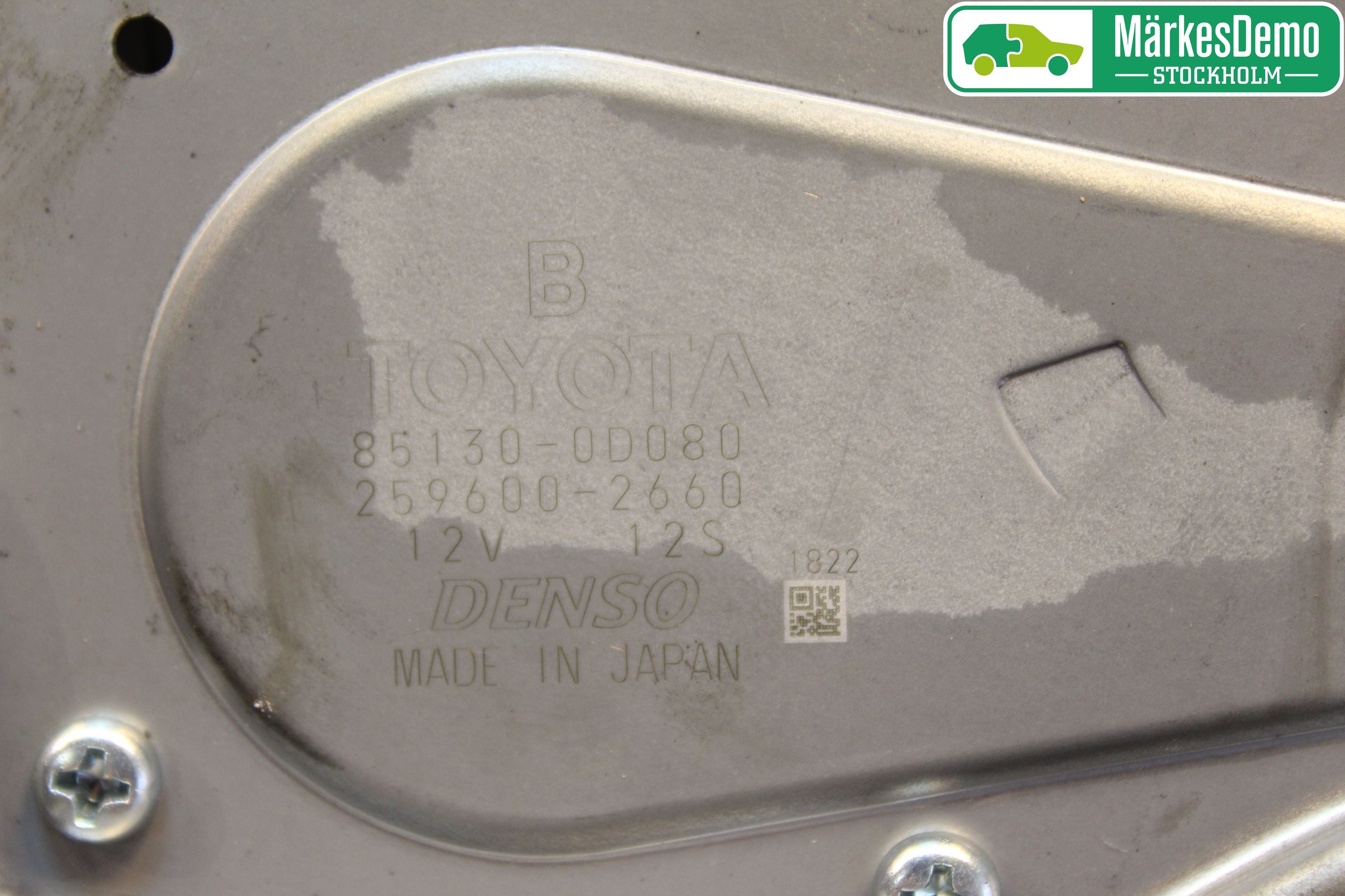 Toyota YARIS XP130 12-14 Torkarmotor Baklucka