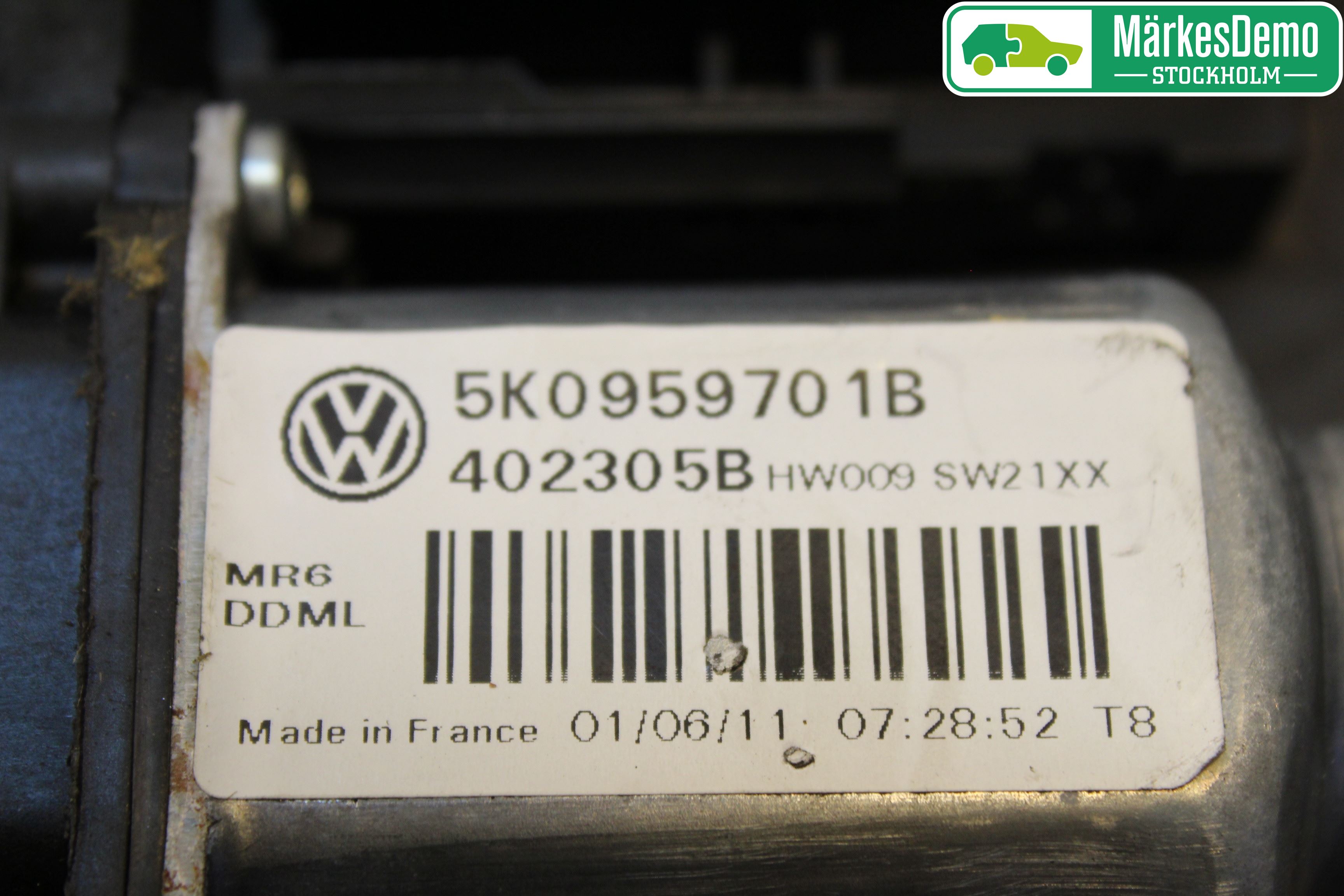 Volkswagen VW GOLF VI 09-13 Fönsterhissmotor