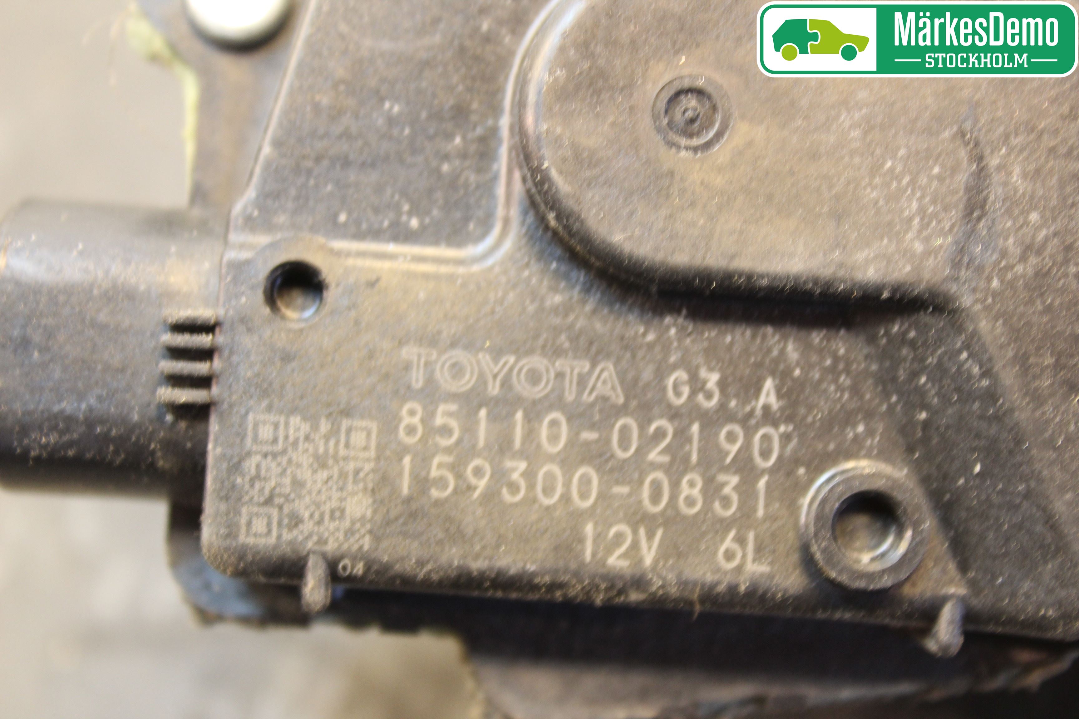 Toyota AURIS 10-12 Torkarmotor Vindruta