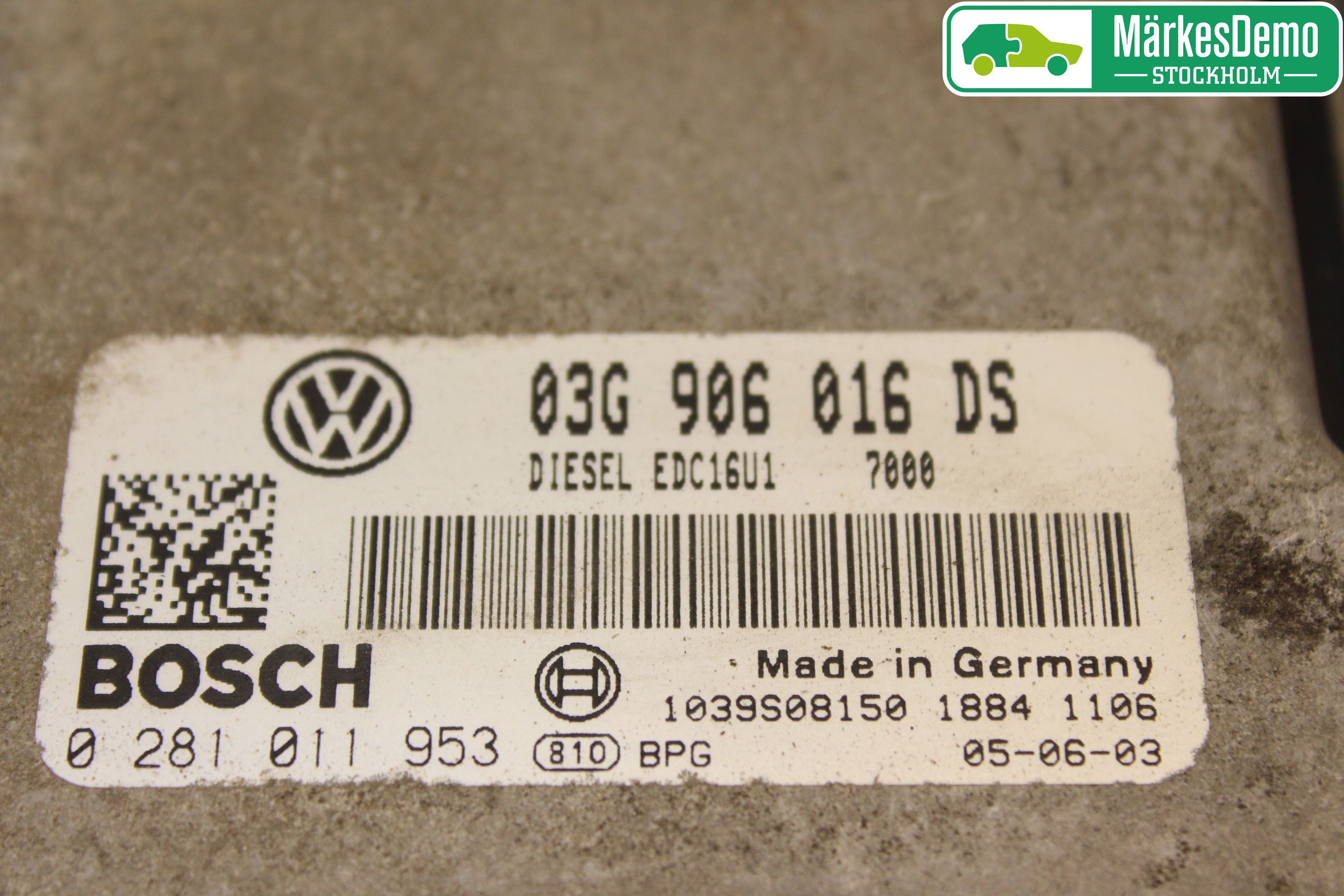 Skoda OCTAVIA (1Z) 05-13 Styrenhet Insprut Bensin