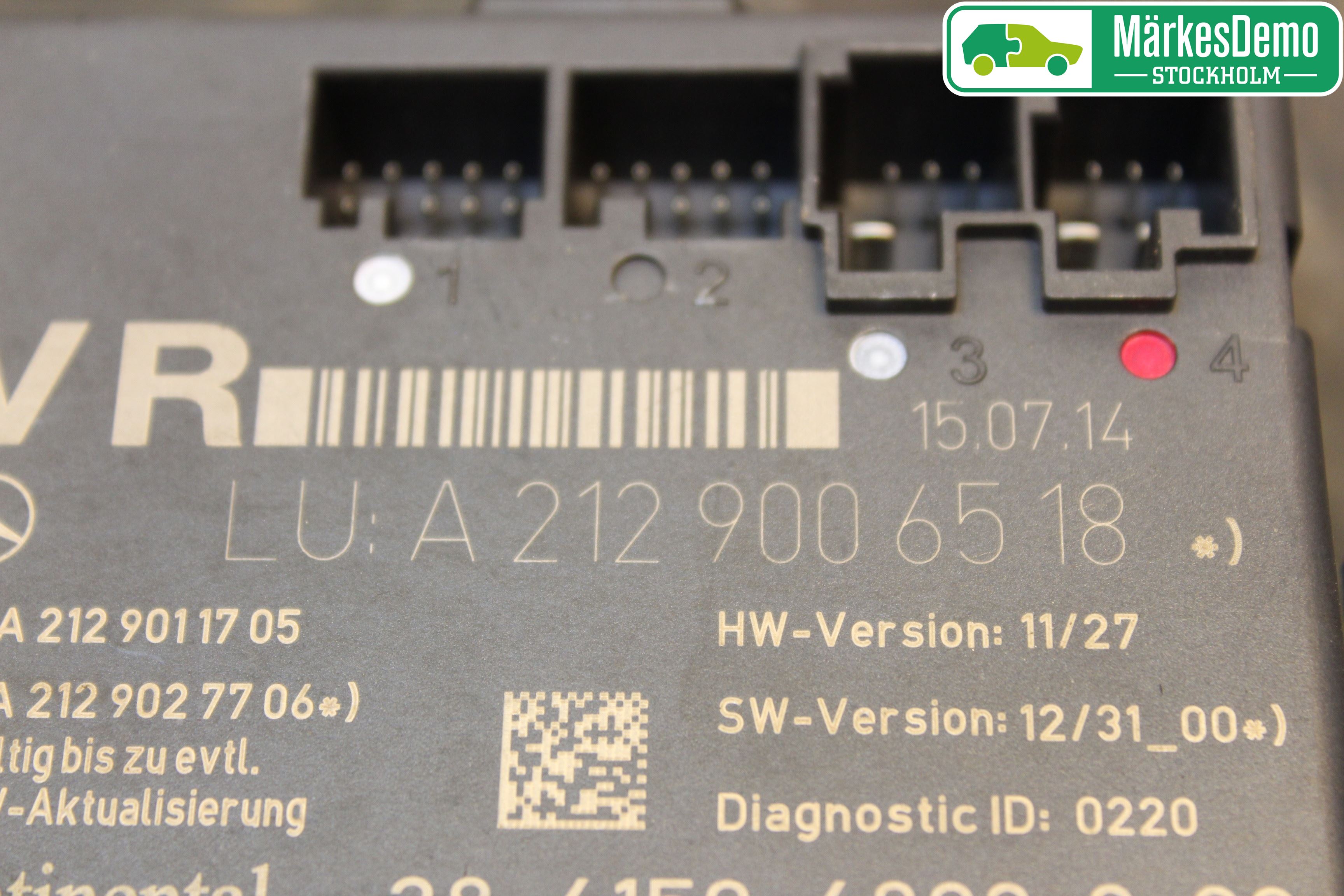 Mercedes-Benz MB E-KLASS (W212) 09-16 Styrenhet Dörr