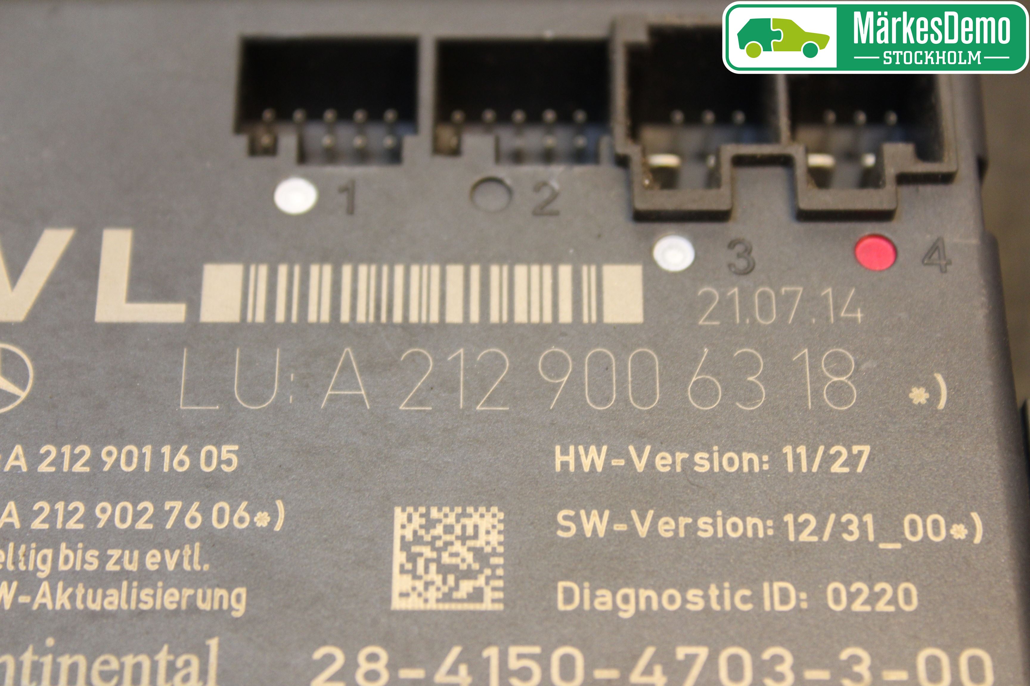 Mercedes-Benz MB E-KLASS (W212) 09-16 Styrenhet Dörr