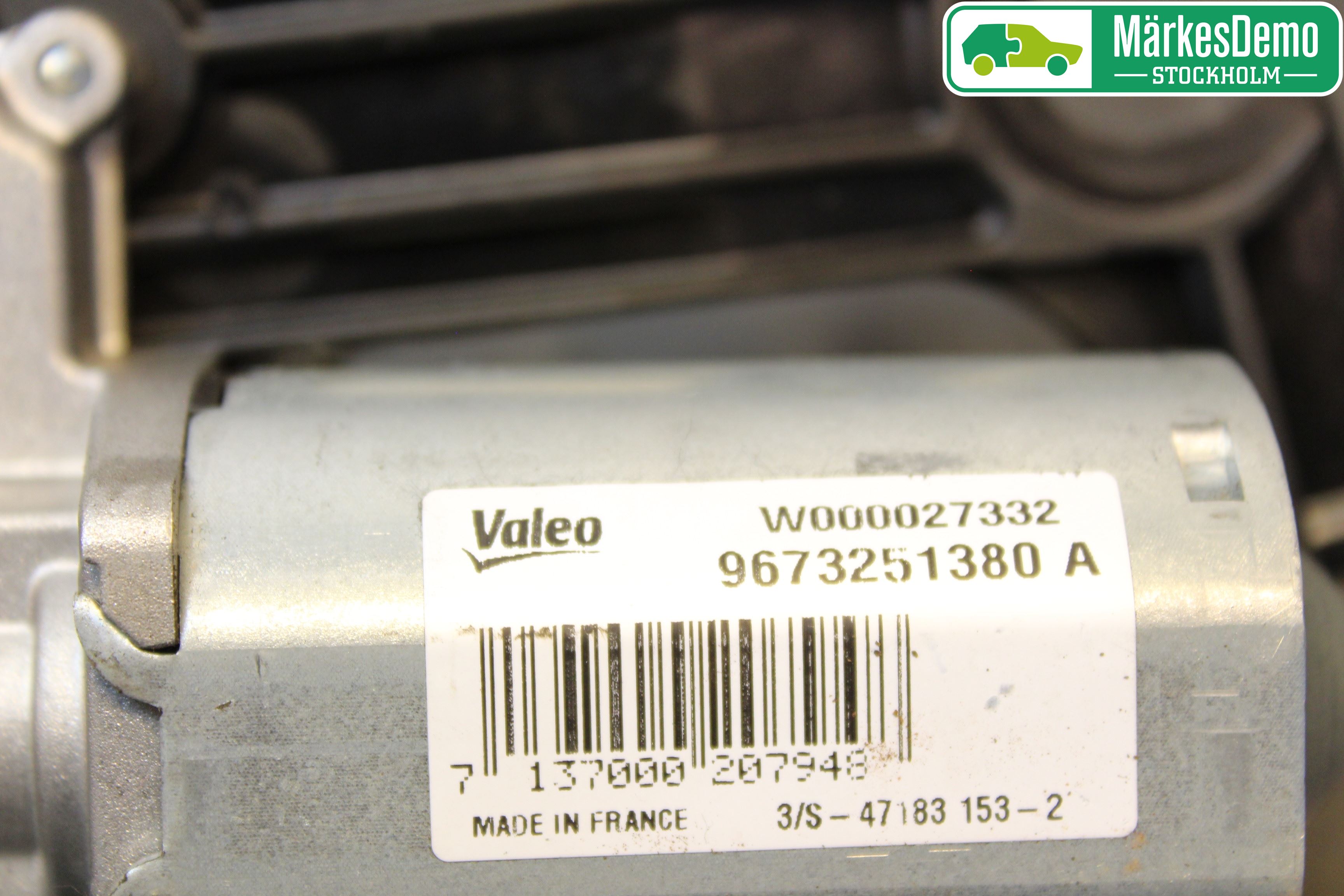 Peugeot 208 12-15 Torkarmotor Baklucka