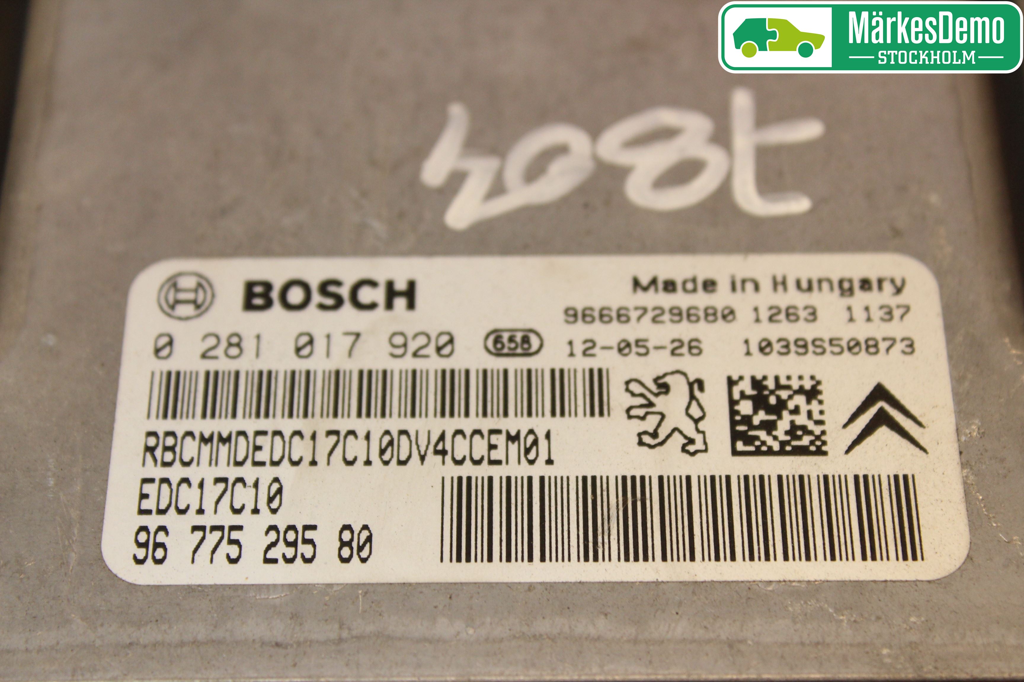 Peugeot 208 12-15 Styrenhet Insprut Bensin