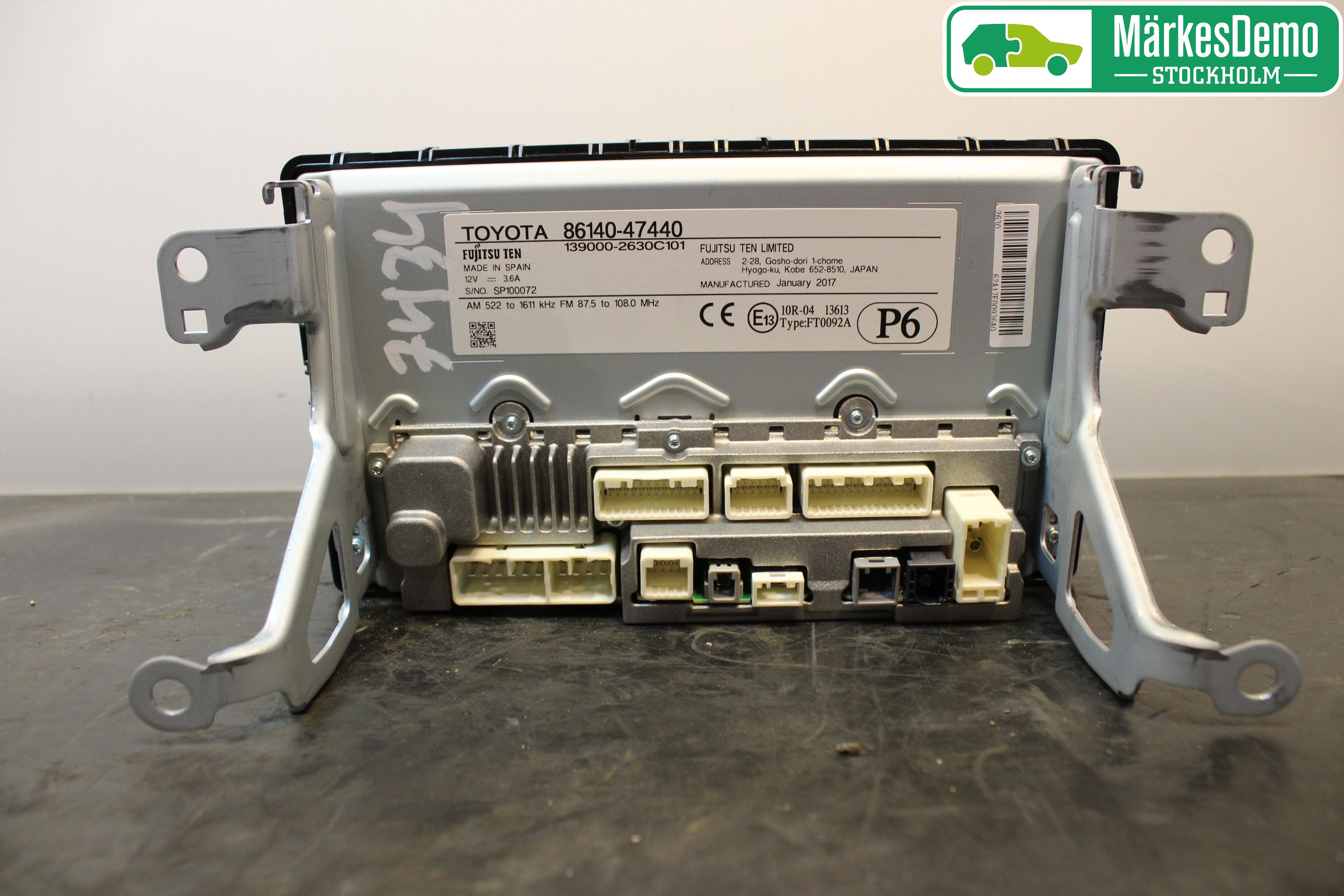 Toyota PRIUS (ZVW50) 16-21 Cd Radio - Multimediapanel