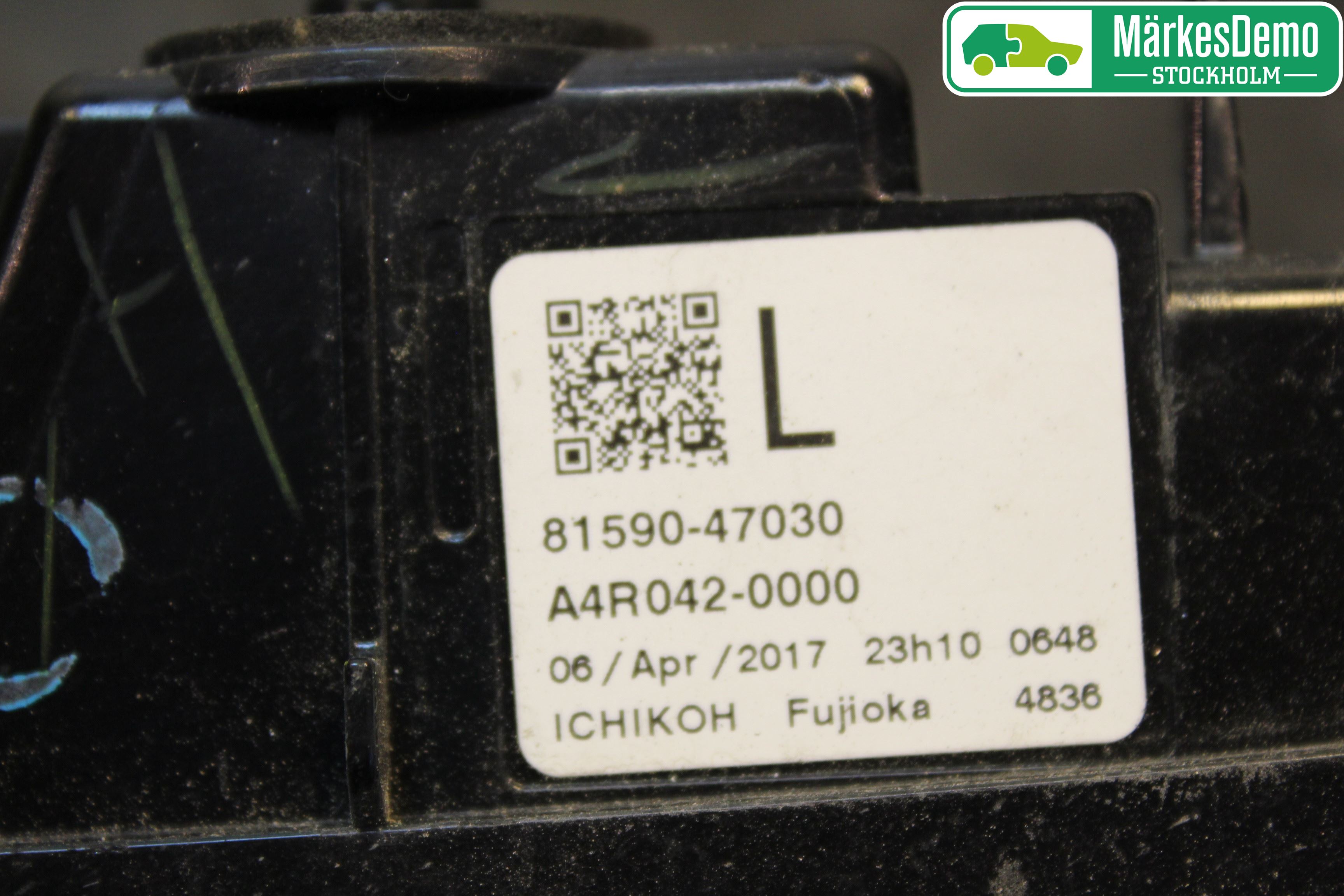 Toyota PRIUS (ZVW50) 16-21 Bakljus Lucka Vä
