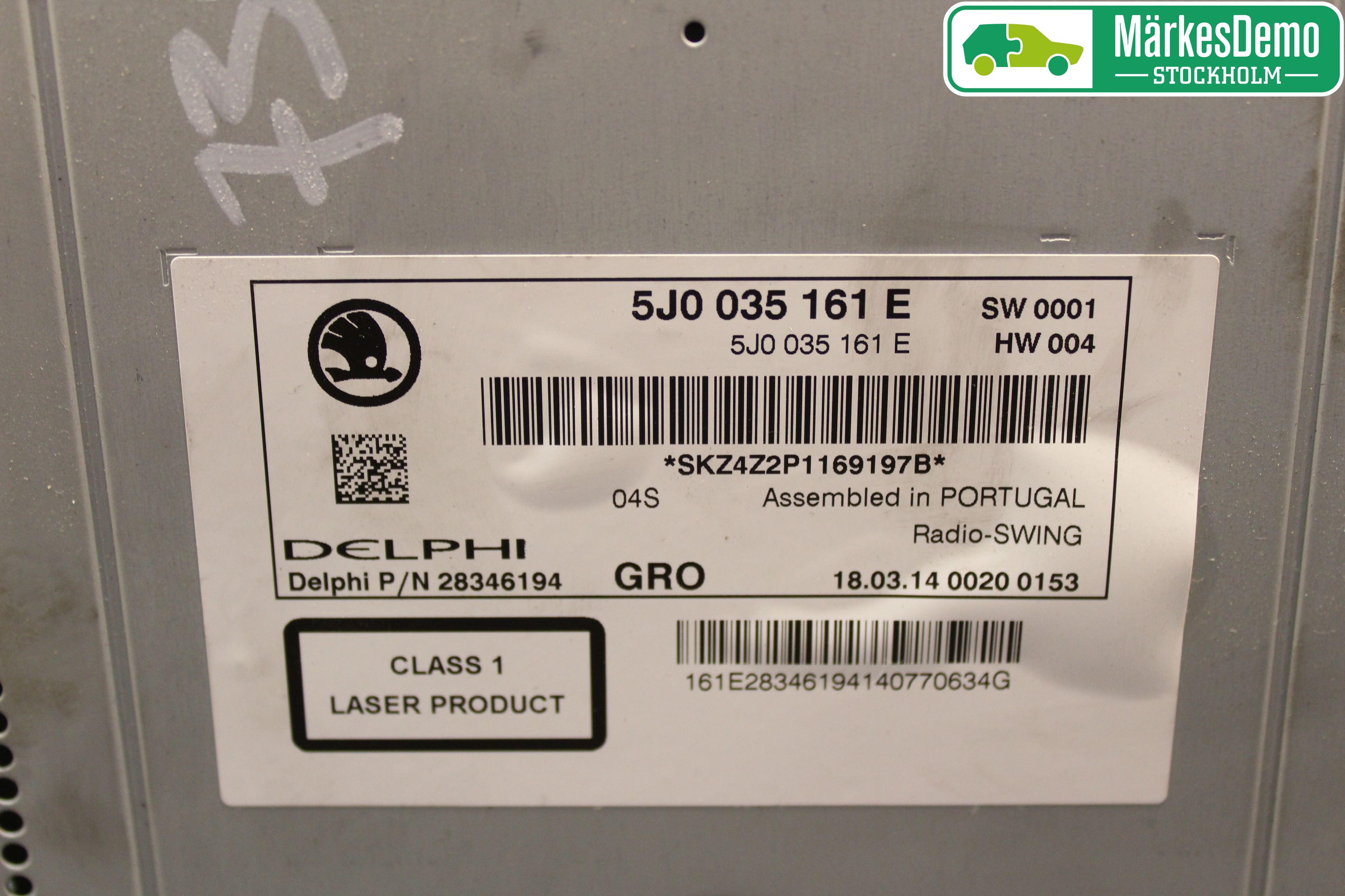 Skoda RAPID Cd Radio - Multimediapanel