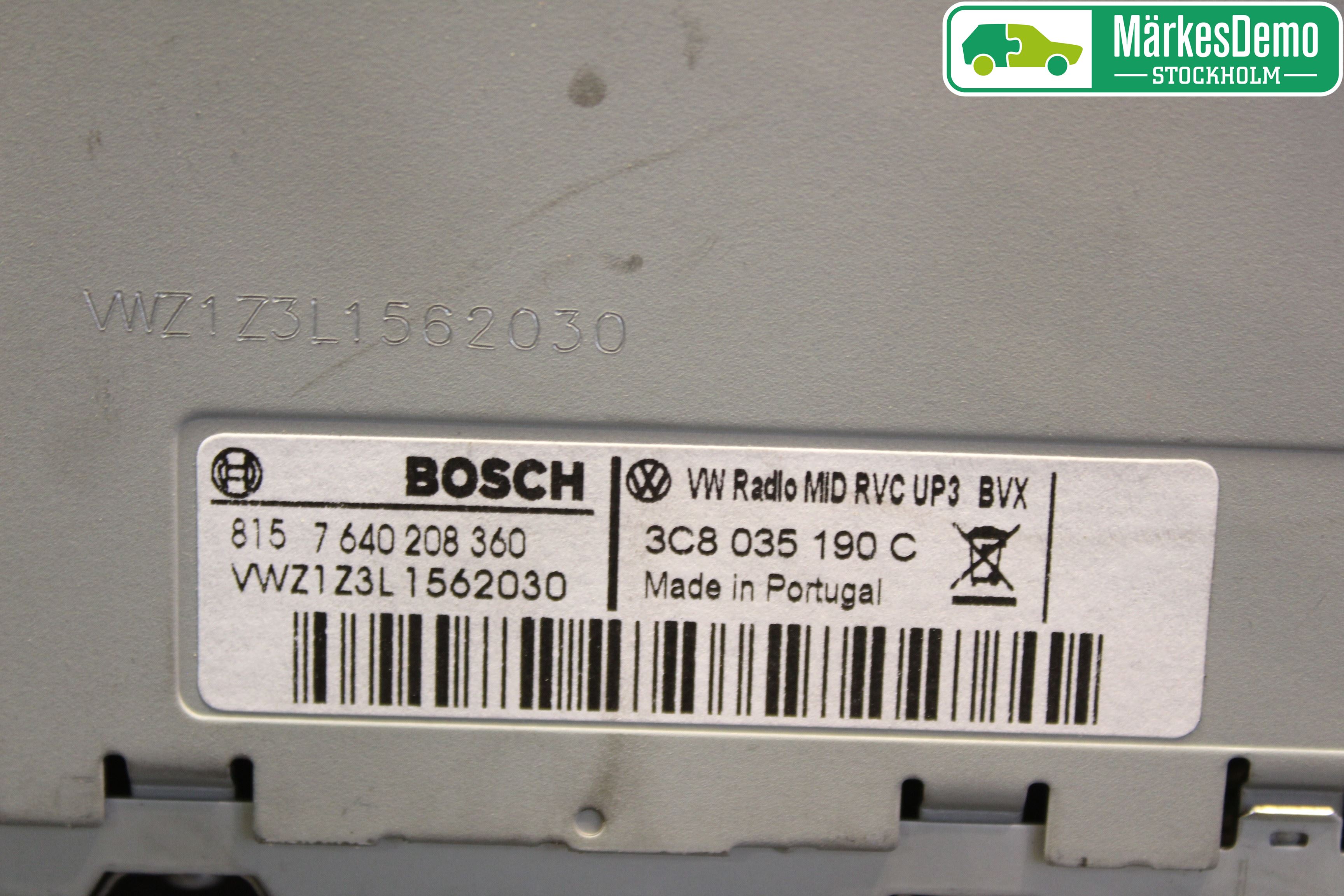Volkswagen VW PASSAT 11-14 Cd Radio - Multimediapanel