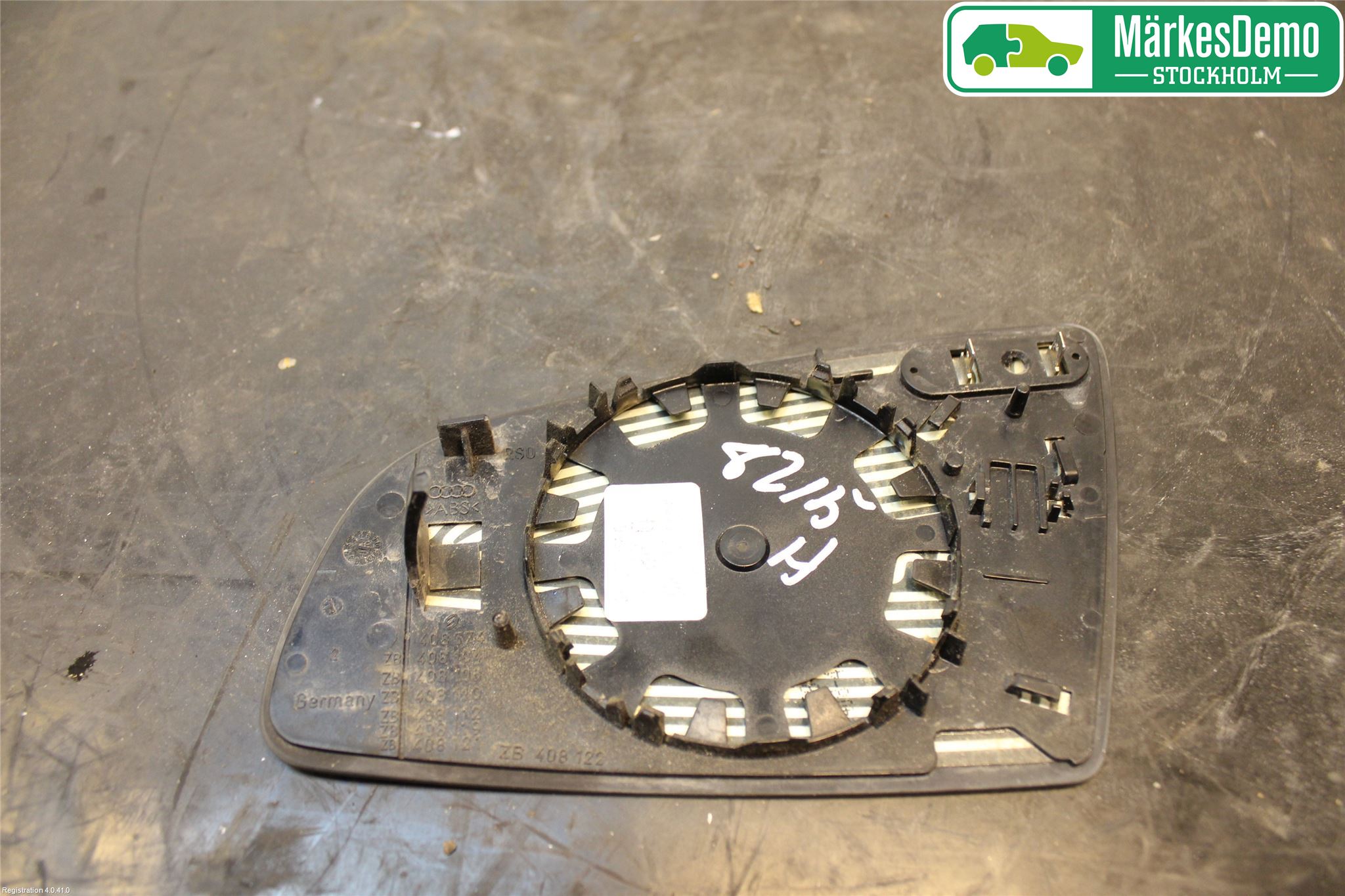 Audi A4/S4 05-07 Spegelglas Hö