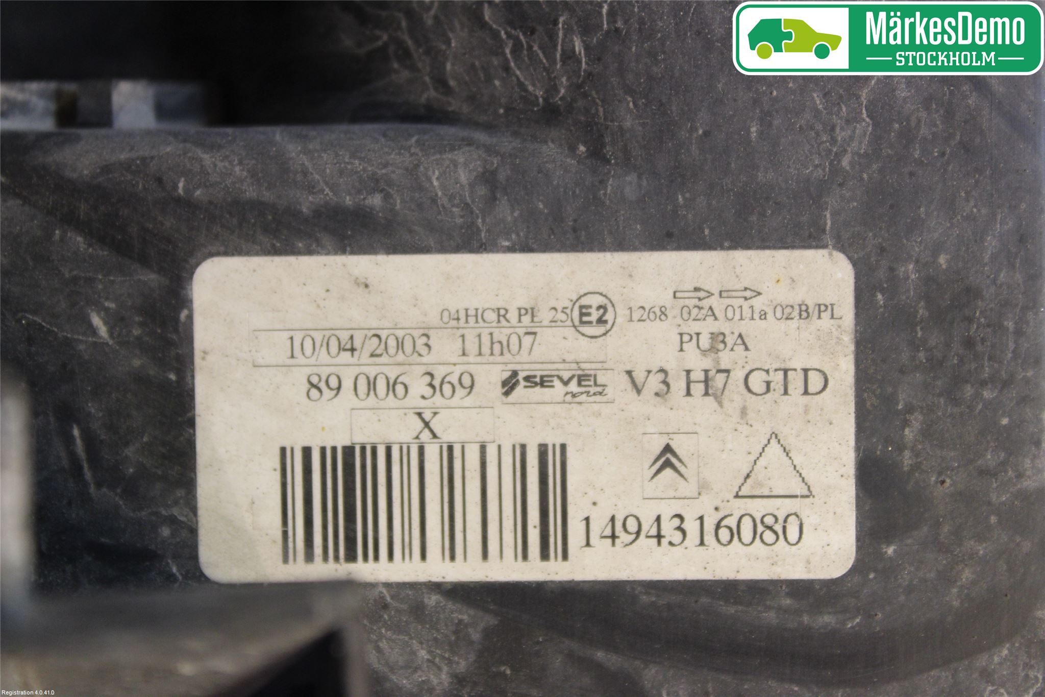 Citroen C8 Strålkastare Vänster