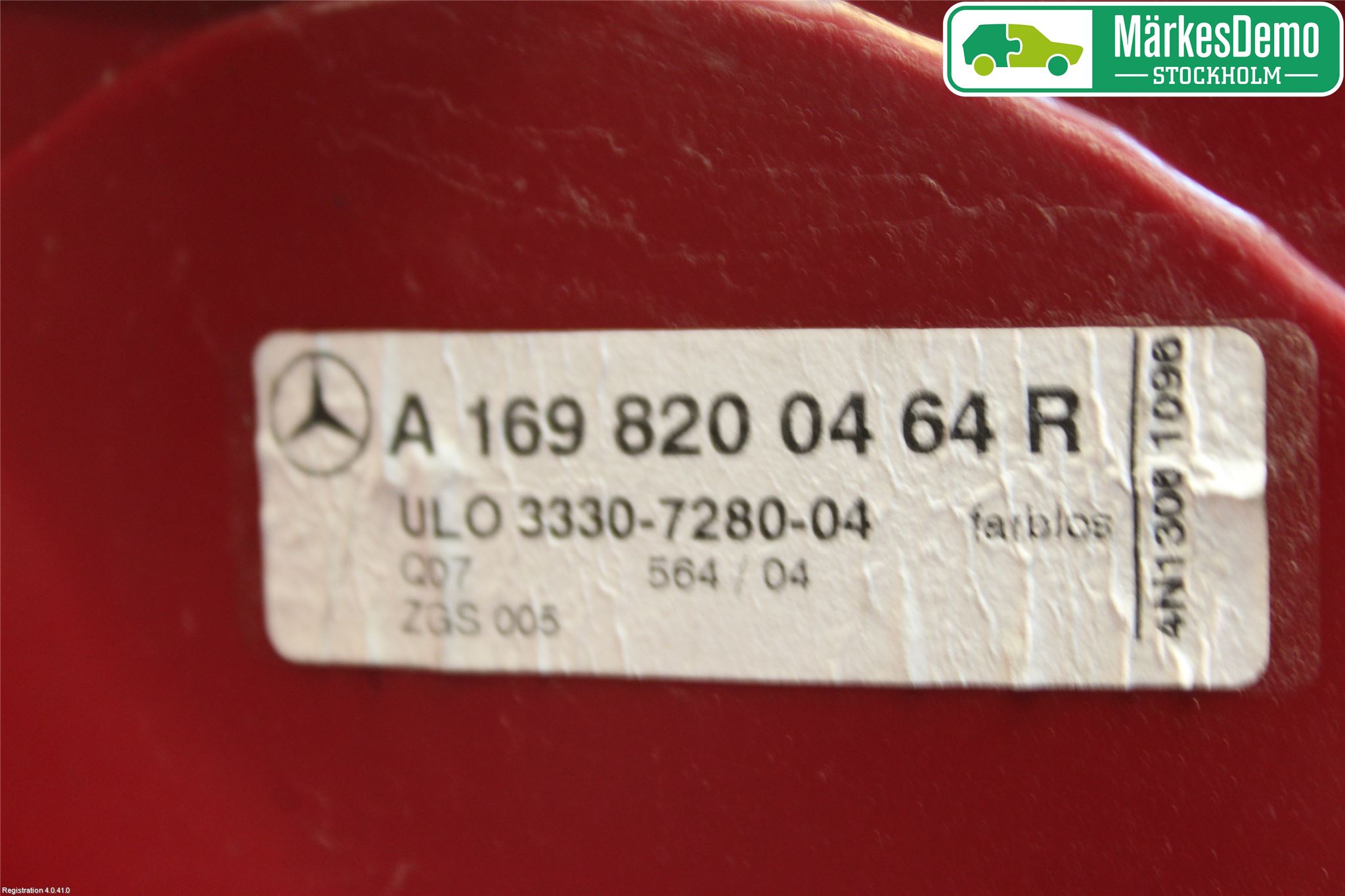 Mercedes-Benz MB A-KLASS (W169) 04-12 Bakljus Höger