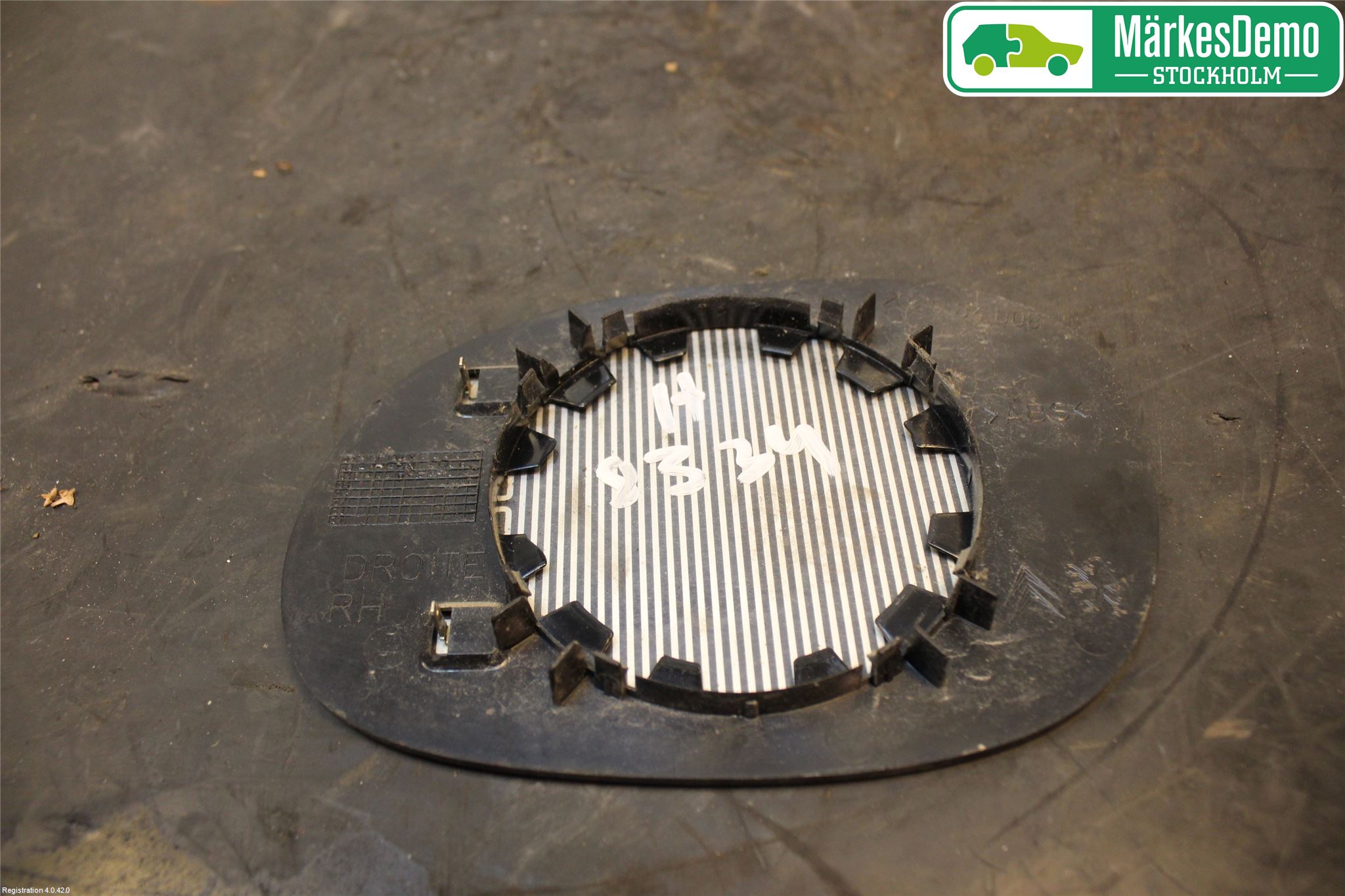 Peugeot 206 98-09 Spegelglas Hö