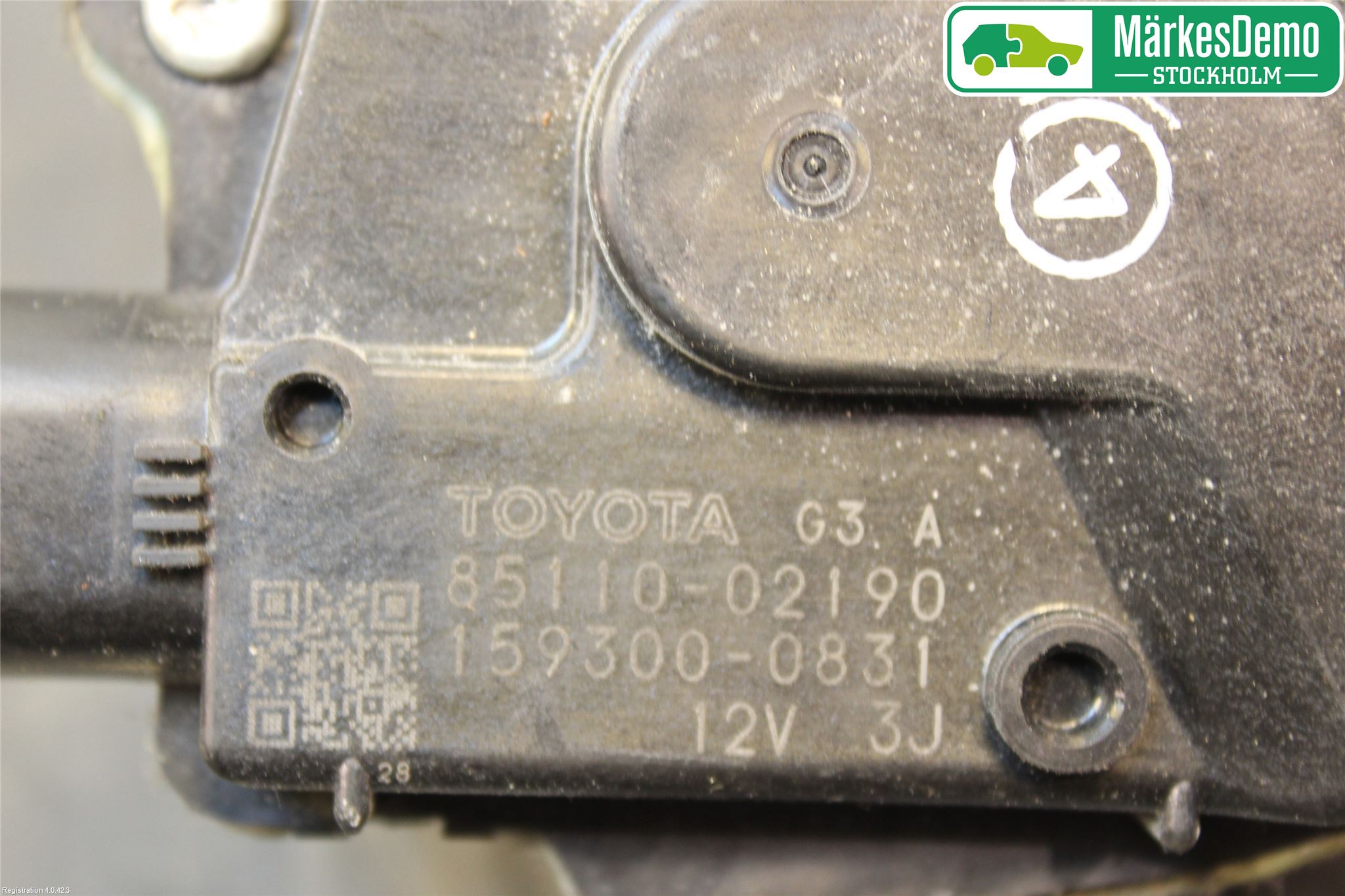 Toyota AURIS 07-09 Torkarmotor Vindruta