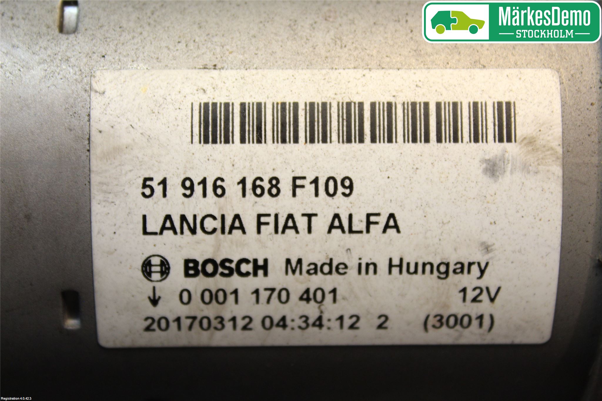 Fiat TIPO/CROSS 16- Startmotor