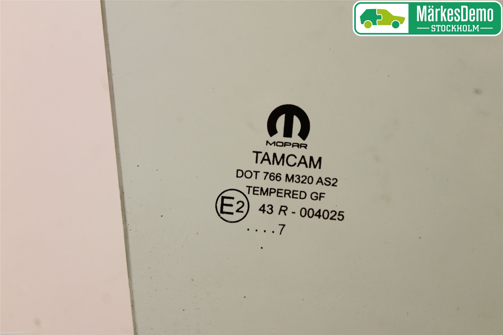 Fiat TIPO/CROSS 16- Dörruta Bak Höger