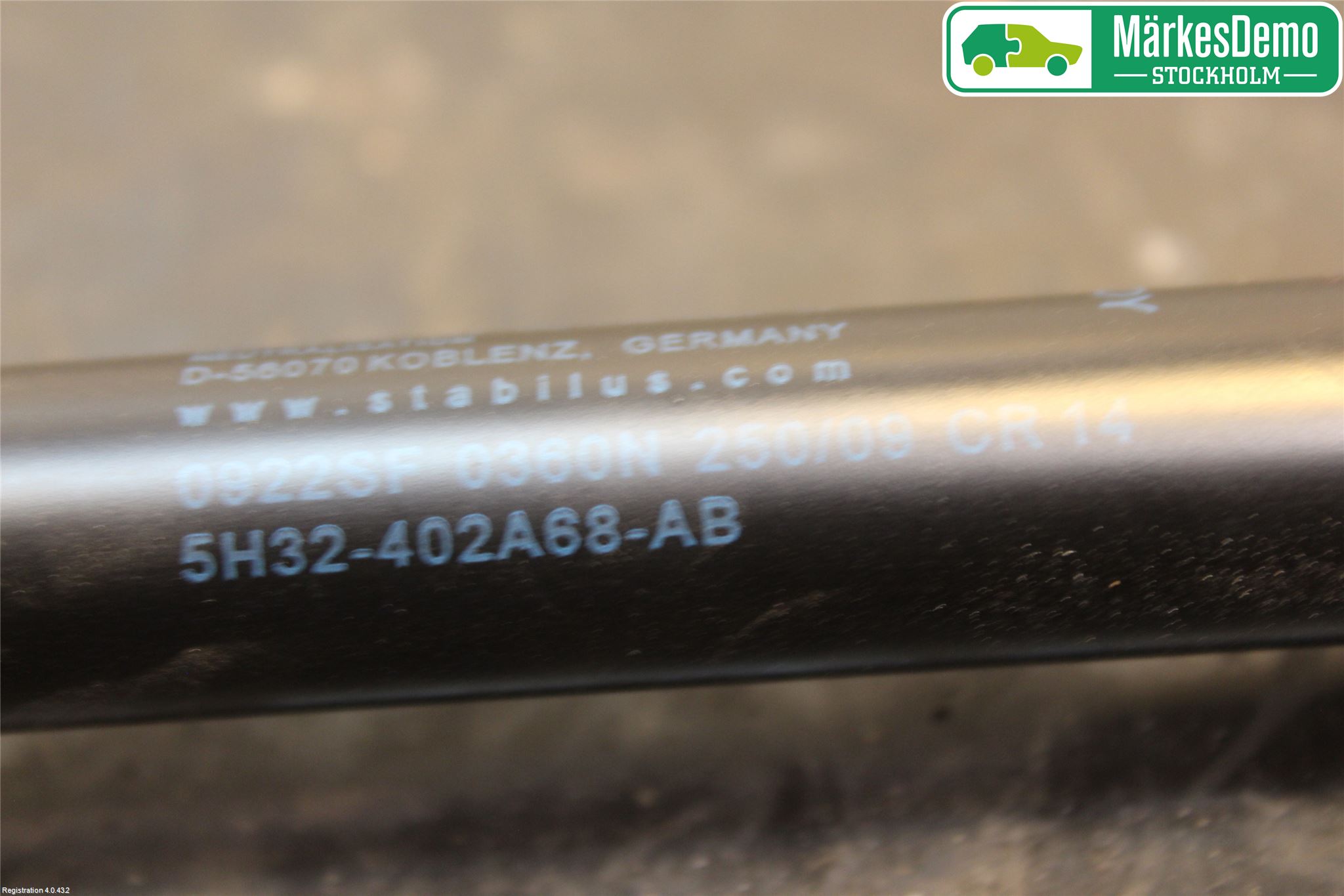 Landrover RANGE ROVER SPORT (L320) 10-13 Gasfjäder Baklucka