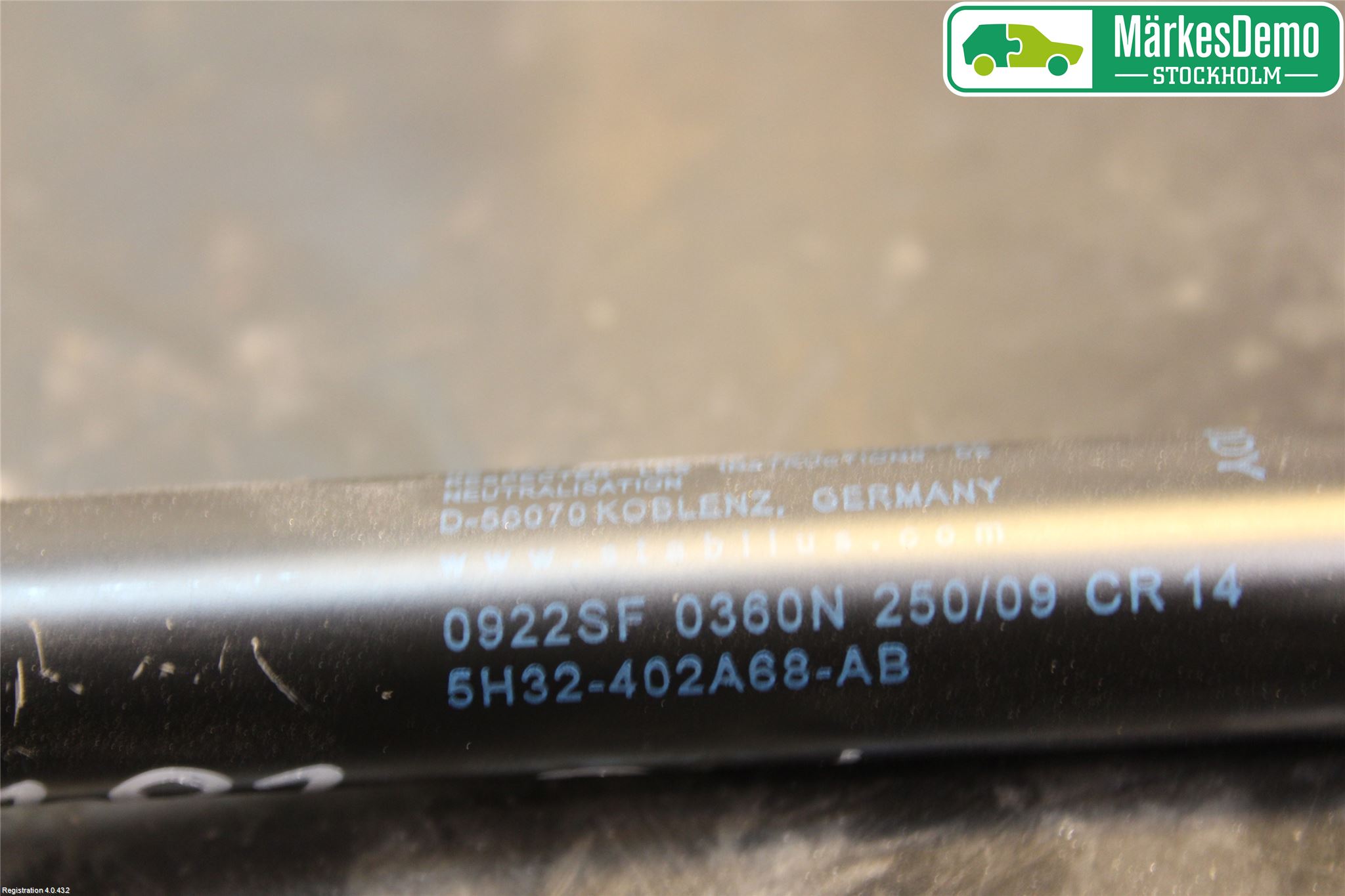 Landrover RANGE ROVER SPORT (L320) 10-13 Gasfjäder Baklucka