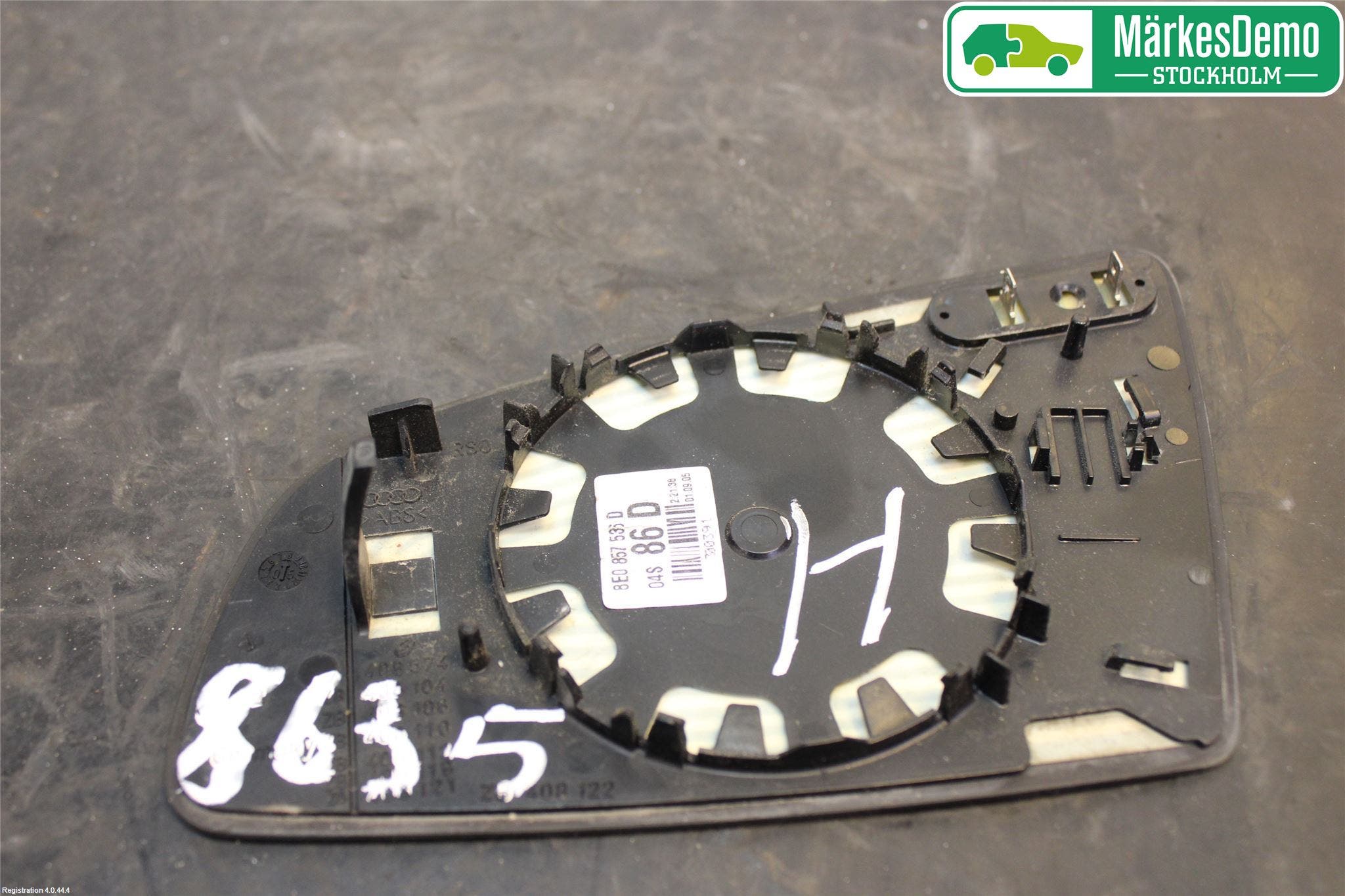 Audi A6/S6 05-11 Spegelglas Hö