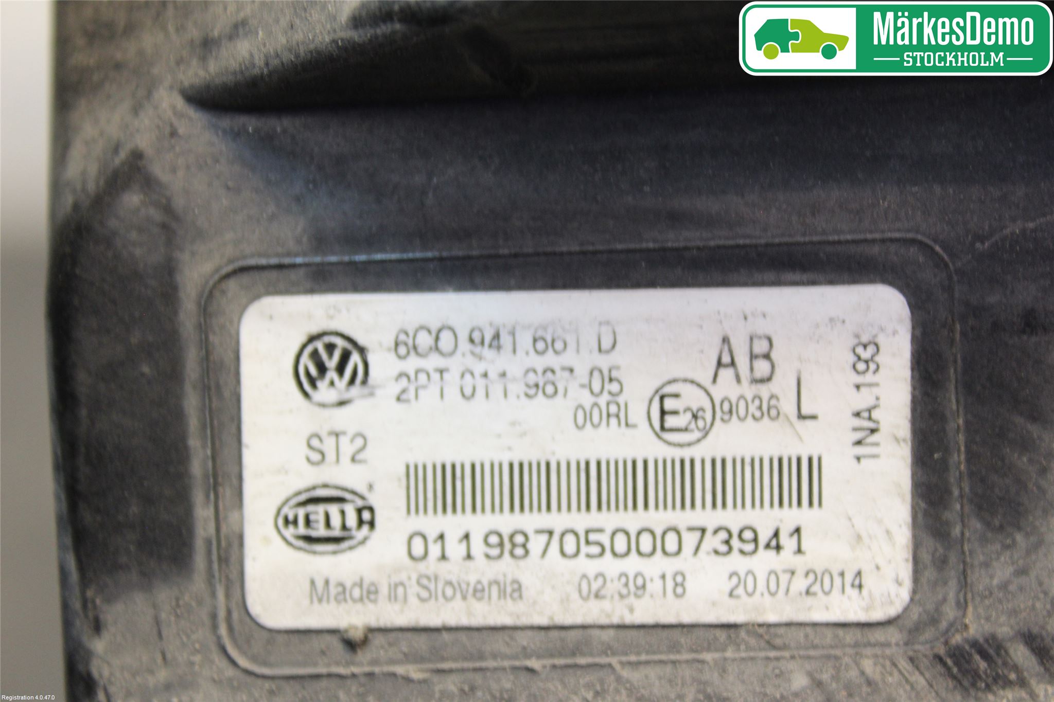 Volkswagen VW POLO 10-17 Dimljus-Varselljus Fram