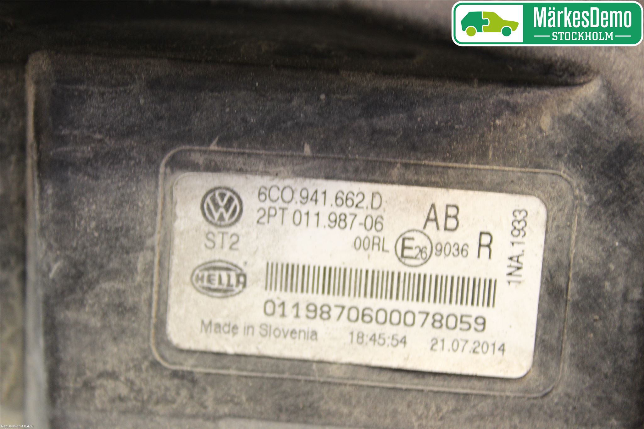 Volkswagen VW POLO 10-17 Dimljus-Varselljus Fram