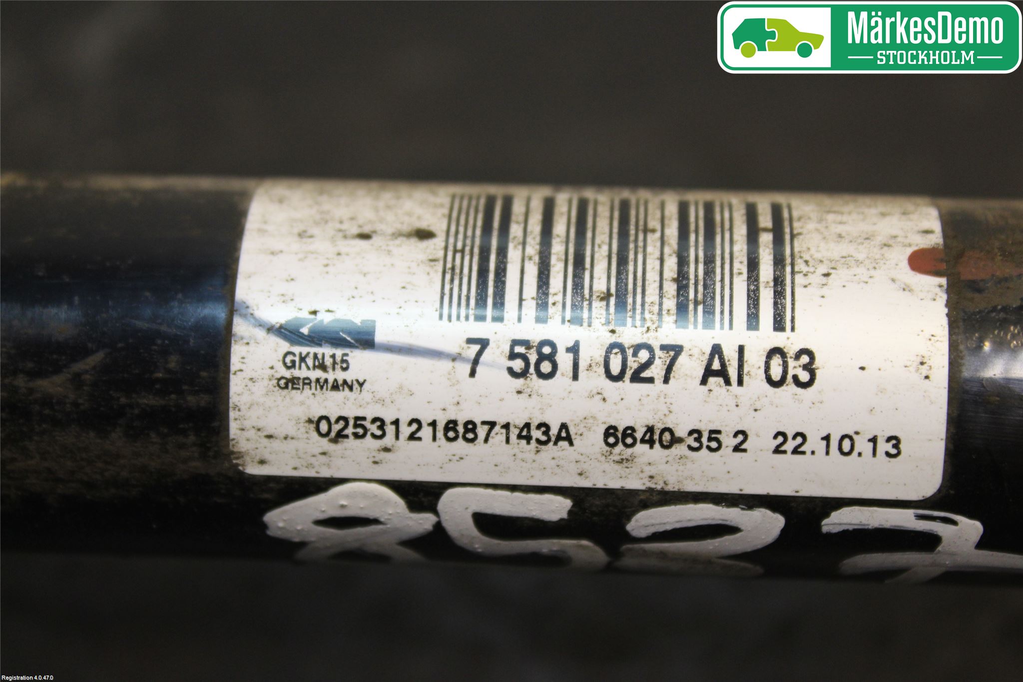BMW 5 F10/F11/F18 09-17 Drivaxel Bak Vänster