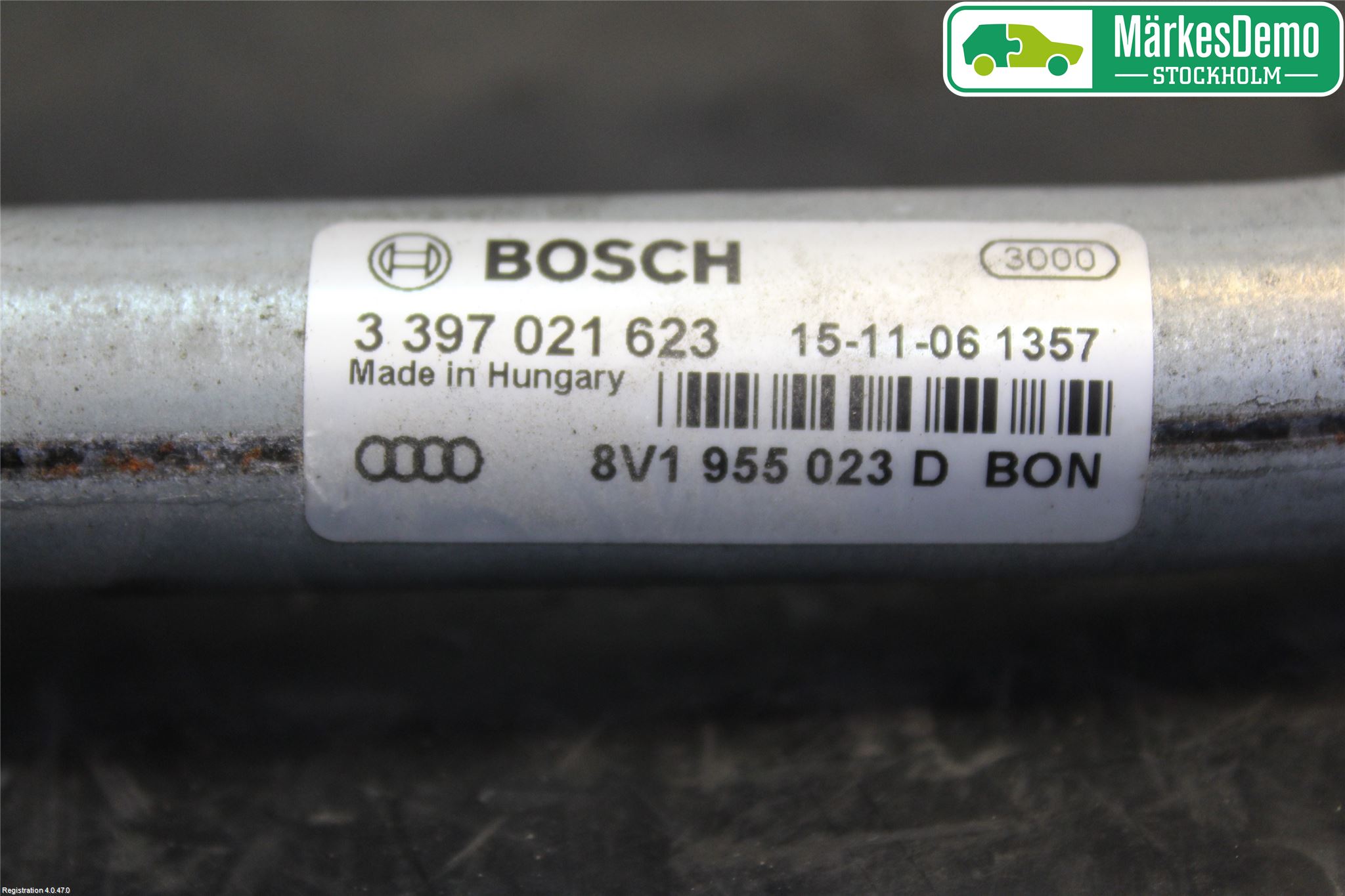 Audi A3/S3 8V 13-20 Torkarmekanism Vindruta